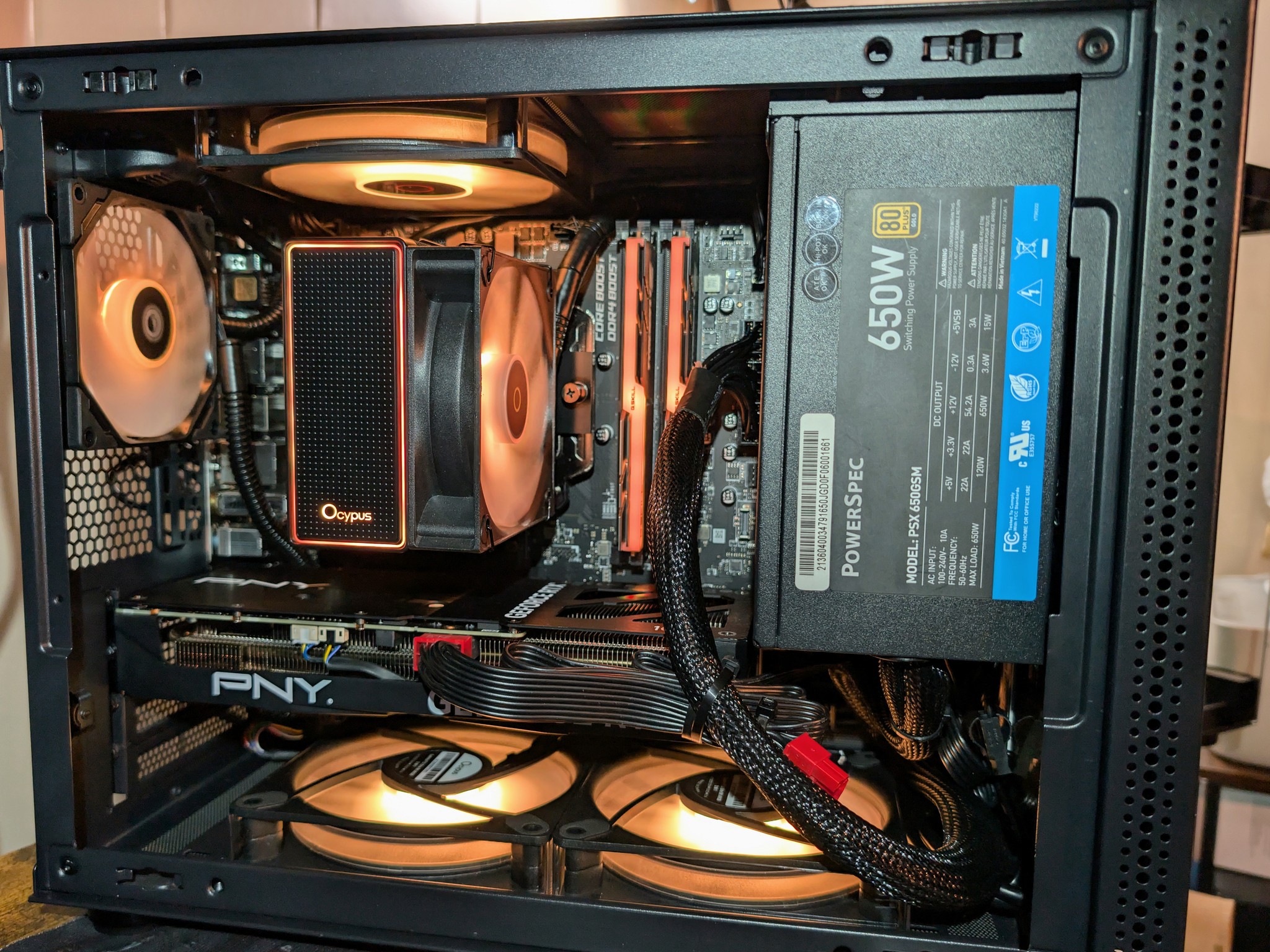 Stealthy RGB Gaming PC - Ryzen 5 5500 - RTX 4060 Ti 16GB - 32GB DDR4 3600 CL18 - 1.6TB NVMe/SSD/HDD