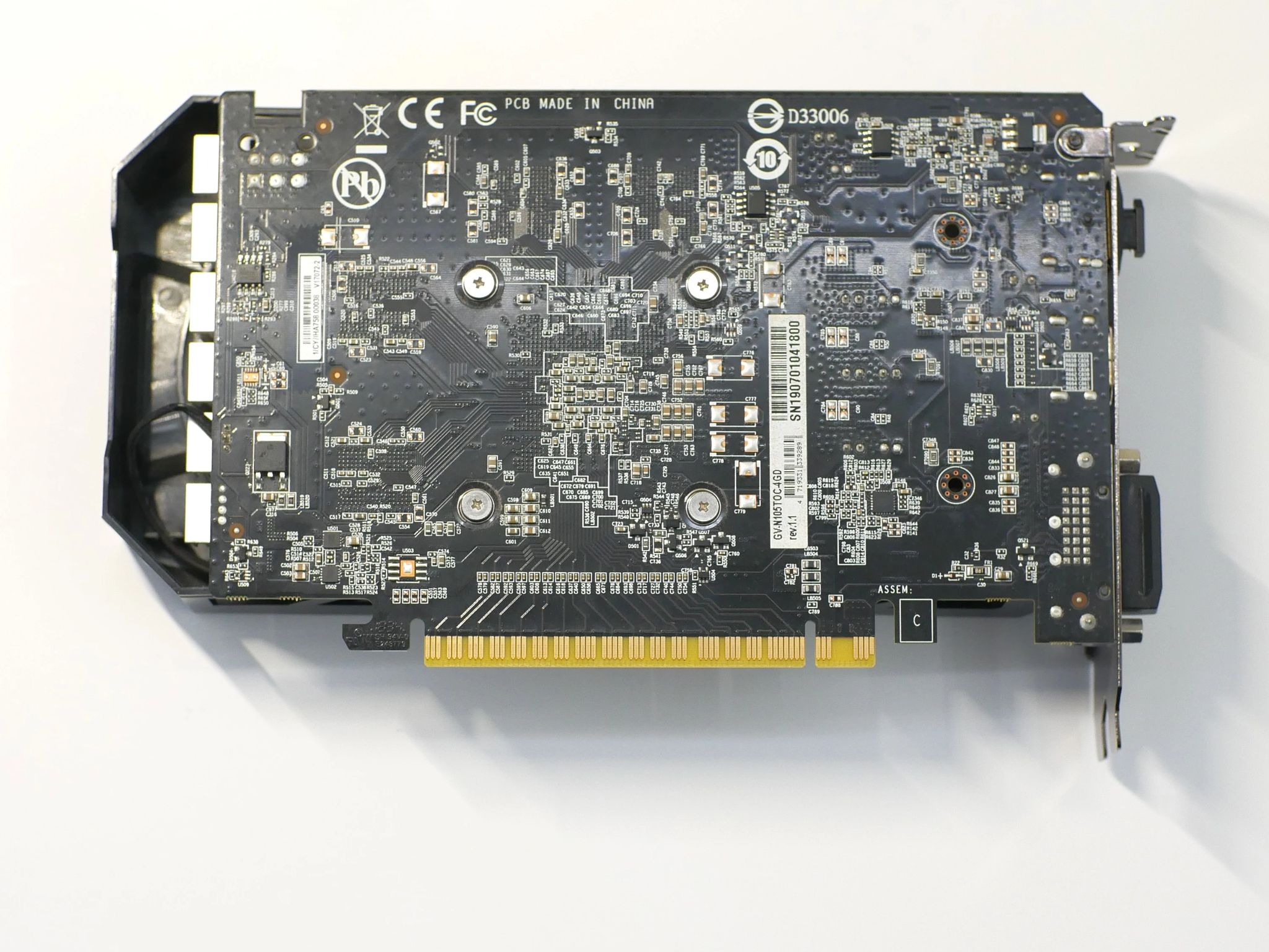GIGABYTE GeForce GTX 1050 TI 4gb Graphics Card GPU