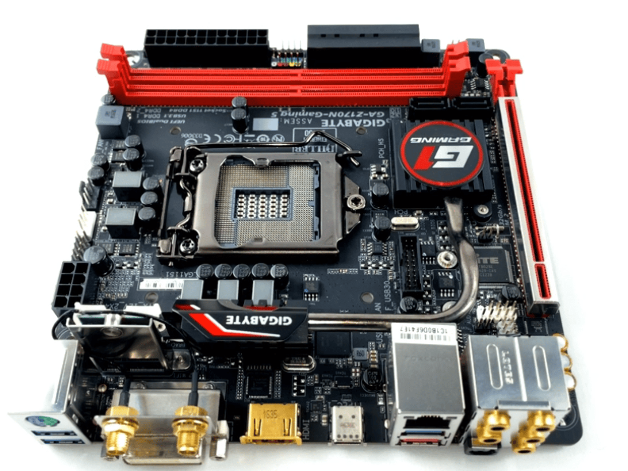 Gigabyte GA-Z170N-Gaming 5, mini-ITX MOBO Bundle Intel i7-7700K CPU 16GB (2x8 GB) DDR4 RAM IO Shield