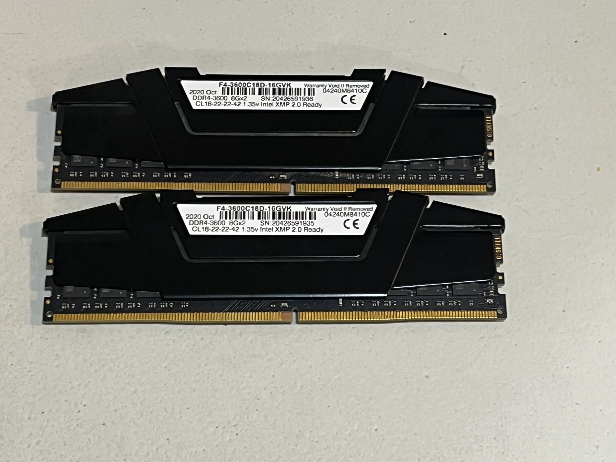 G.SKILL DDR4 16GB(8GB*2) 3600Mhz
