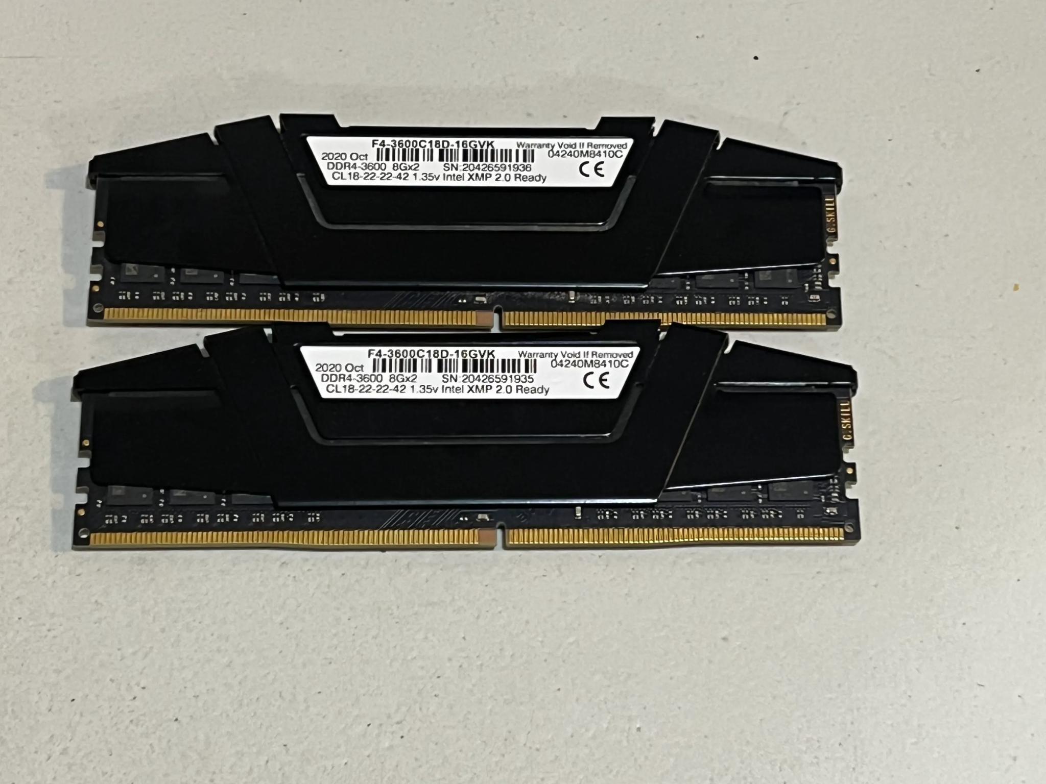 G.SKILL DDR4 16GB(8GB*2) 3600Mhz