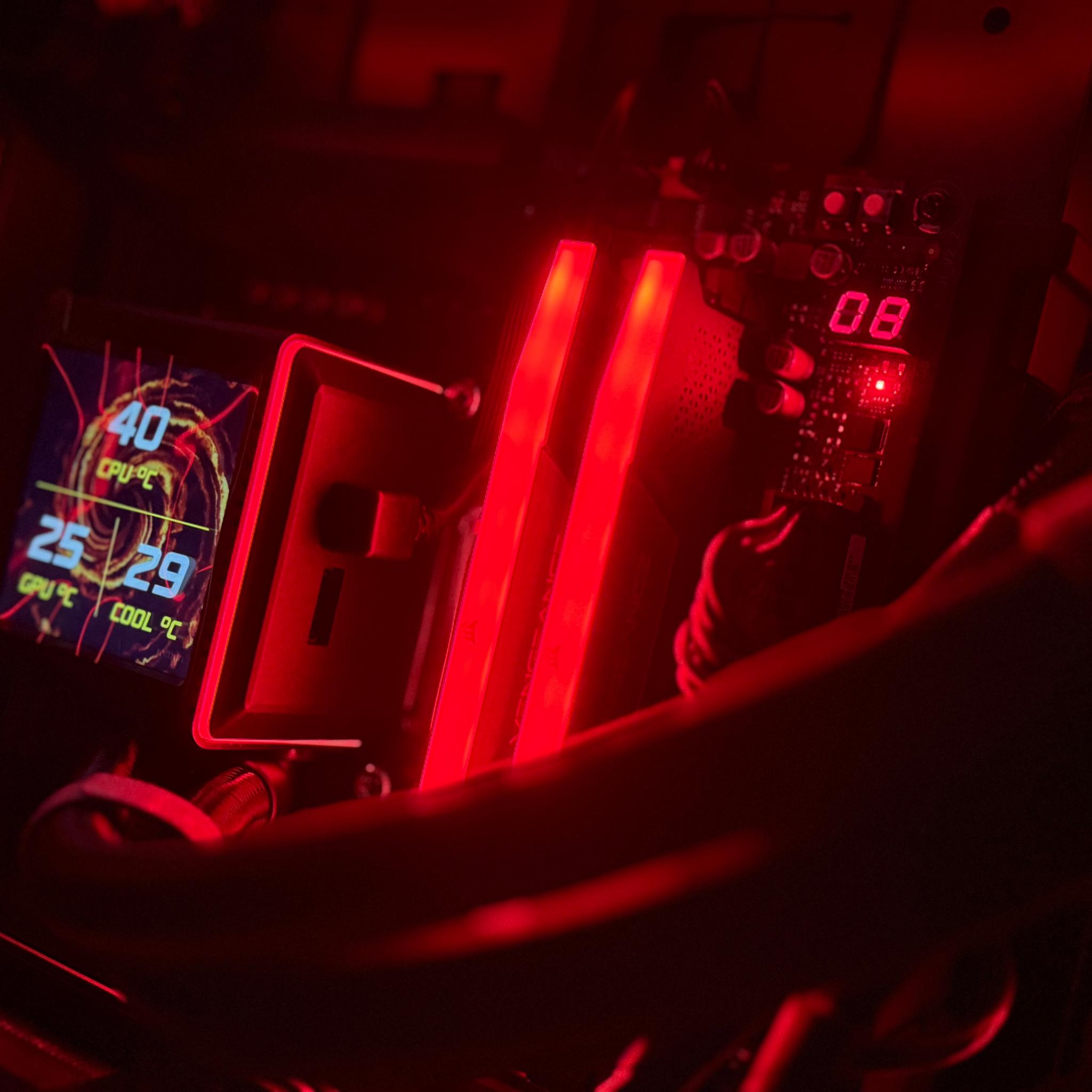 4K Gaming PC - Red Scarlet 🔥| Ryzen 7 9800X3D & RTX 3090 OC | 32GB DDR5 | 4TB NVMe SSD | VR Ready