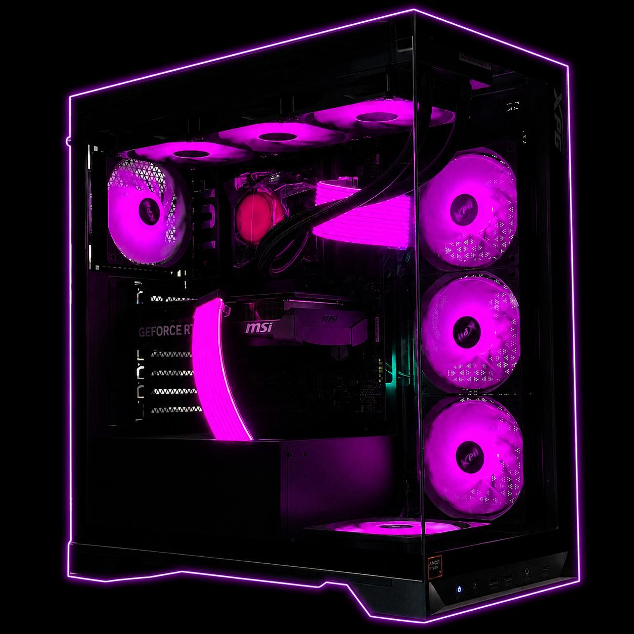 1440P Gaming Pc / Ryzen 7 9800X3D / 32GB DDR5 / RTX 5070 / 1TB SSD / X870 / New With Warranty