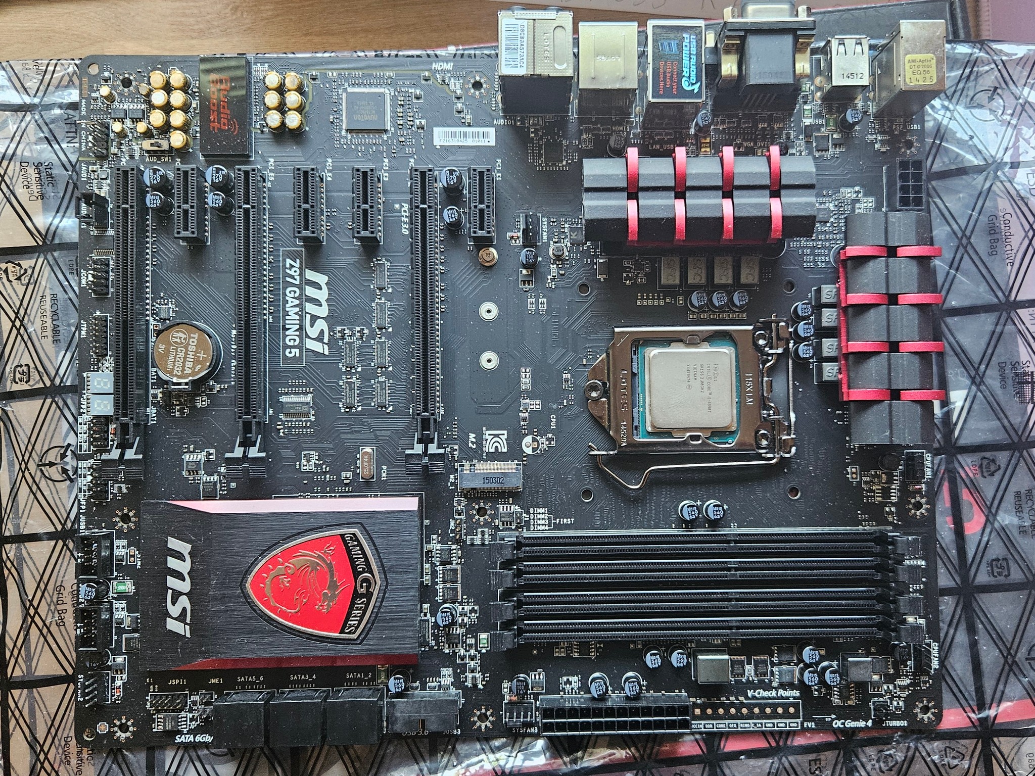 MSI Z97 Gaming 5 ATX Gaming MB & Intel i5-4590T