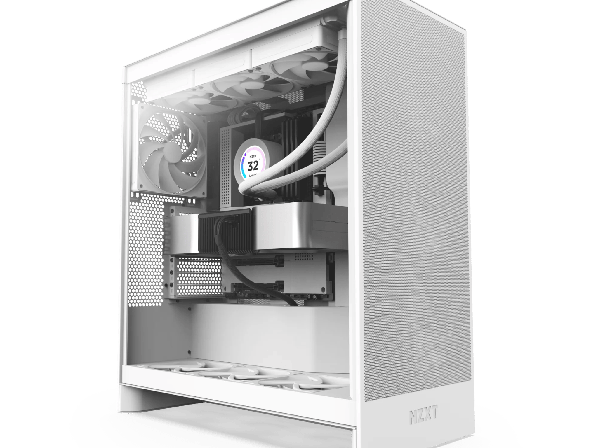 NZXT H7 Flow (2024) - White | New In Box| Tempered Glass ATX Mid-Tower Computer Case