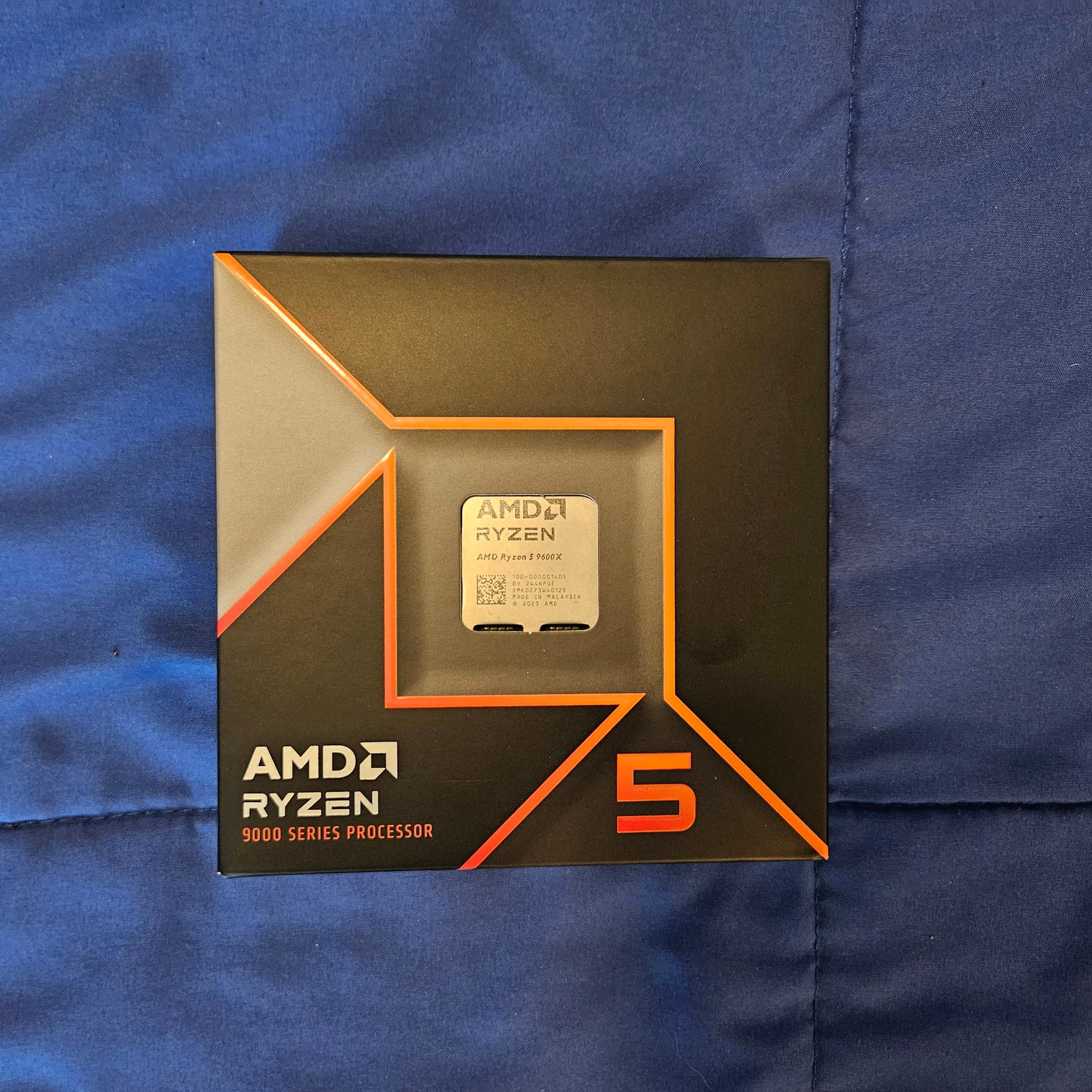 AMD Ryzen 5 9600X - Ryzen 5 9000 Series Granite Ridge (Zen 5) 6-Core 3.9 GHz - Socket AM5 65W