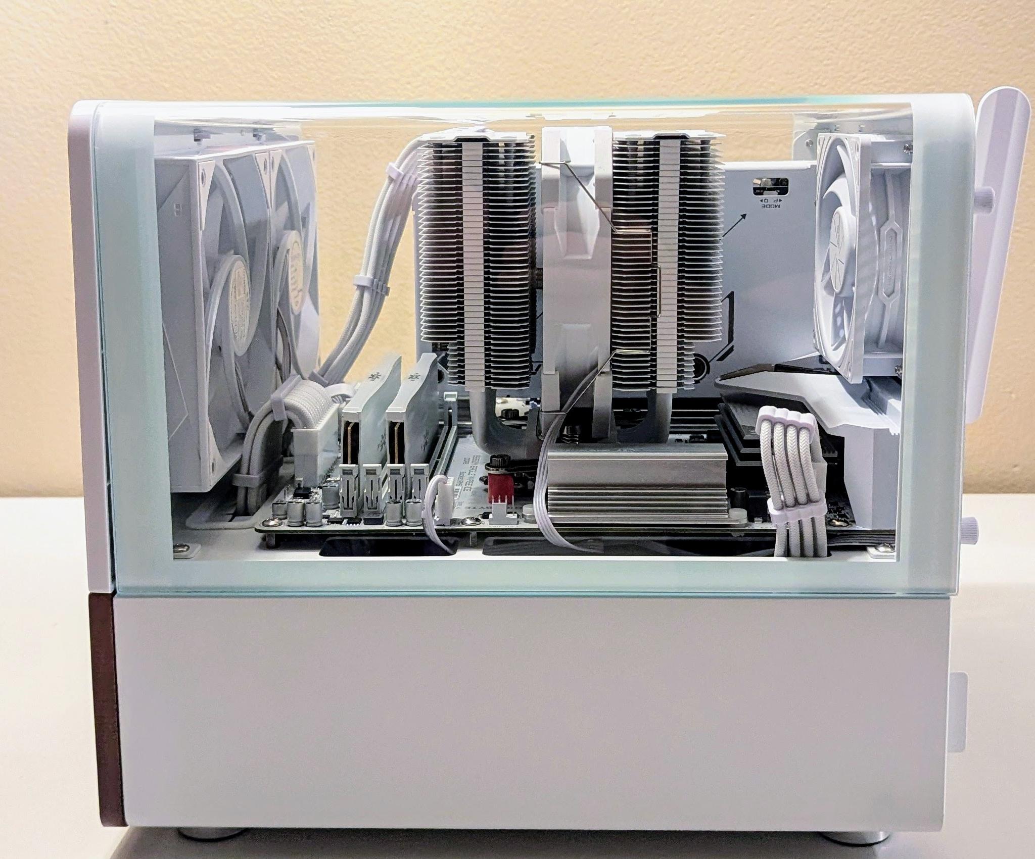 "Arctic Modern" - Minimalist White Build- 9060XT 16GB| Ryzen 7600X| 32GB DDR5| 1TB SSD|