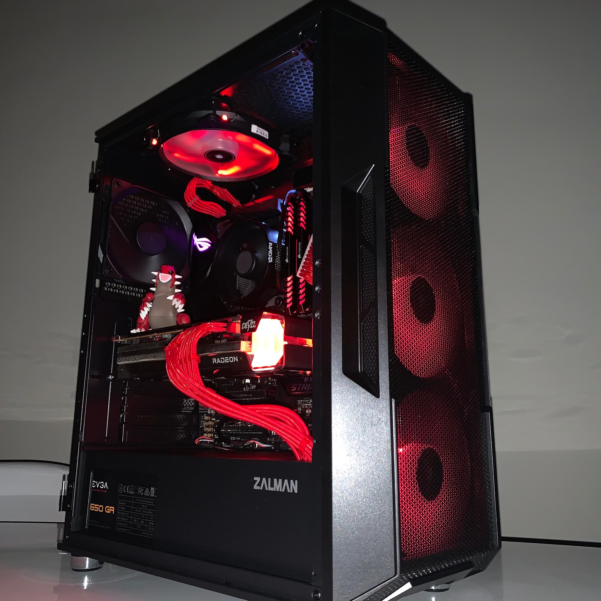 6600 XT + Ryzen 5 3600 Red Devil CUSTOM BUILD - All AMD Gaming PC - Comes with Groudon Figurine!!!