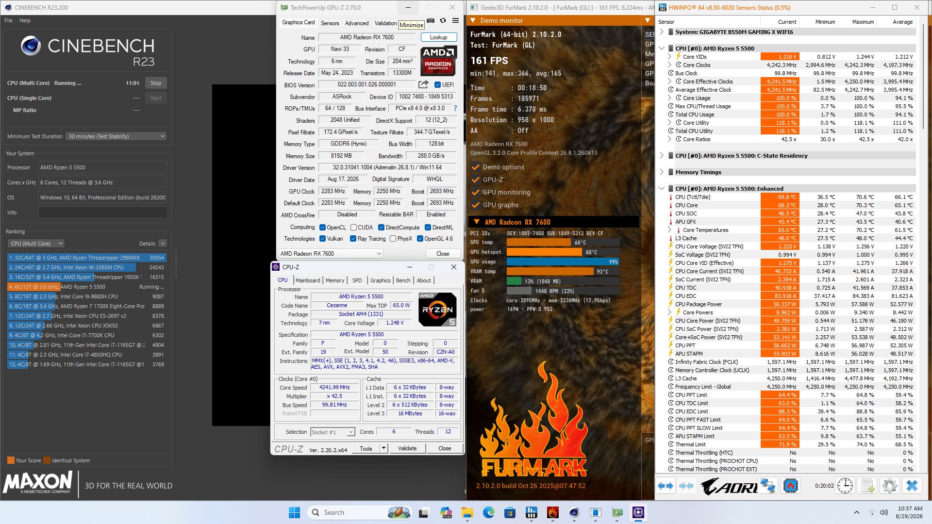 Gaming PC | RX 7600 | Ryzen 5 5500 | 16GB | 512GB NVME SSD