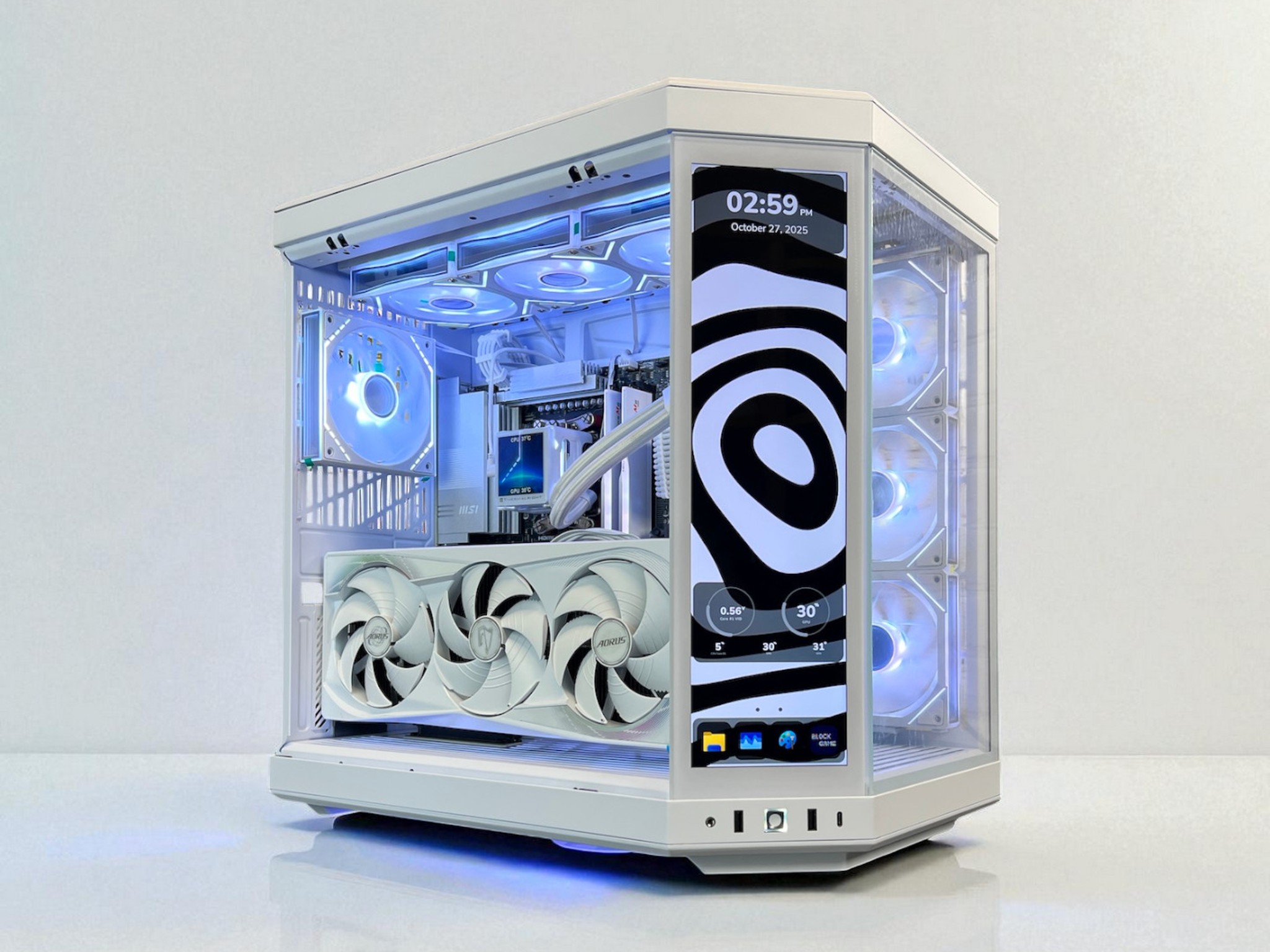 The Touch👈 RTX 5080 Master ICE ❄️ Ryzen 7 9800X3D ❄️ 64GB RAM ❄️ 4TB M.2 ❄️ WIFI 7 🎮 Game Bundle