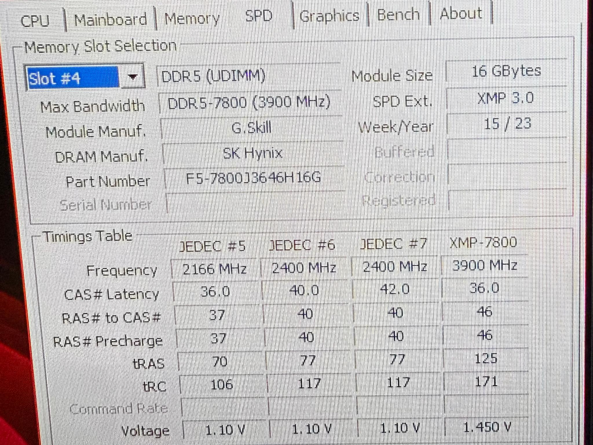 G.SKILL Trident Z5 RGB 32GB (2x16GB) DDR5-7800 CL36 RAM