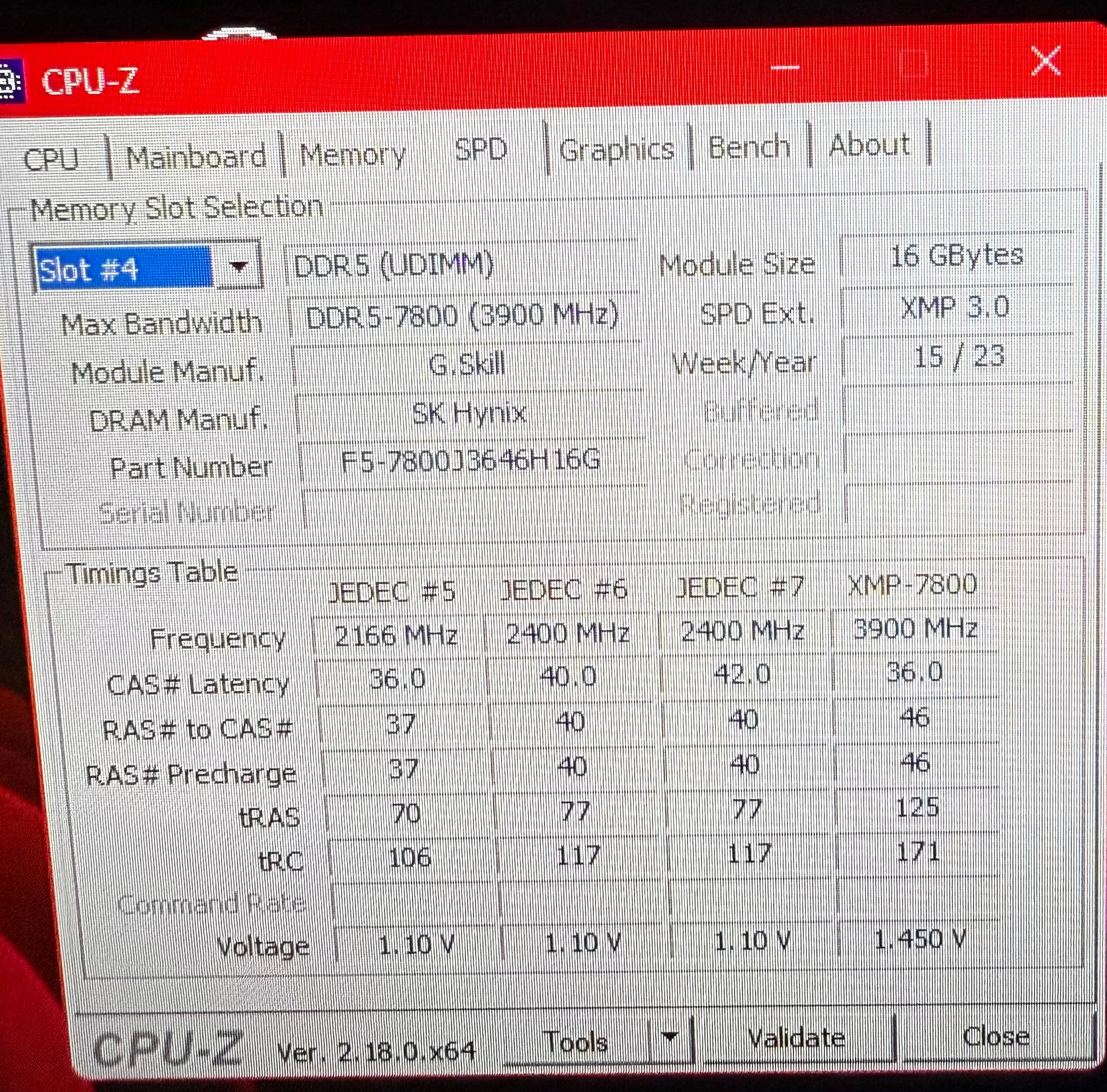 G.SKILL Trident Z5 RGB 32GB (2x16GB) DDR5-7800 CL36 RAM