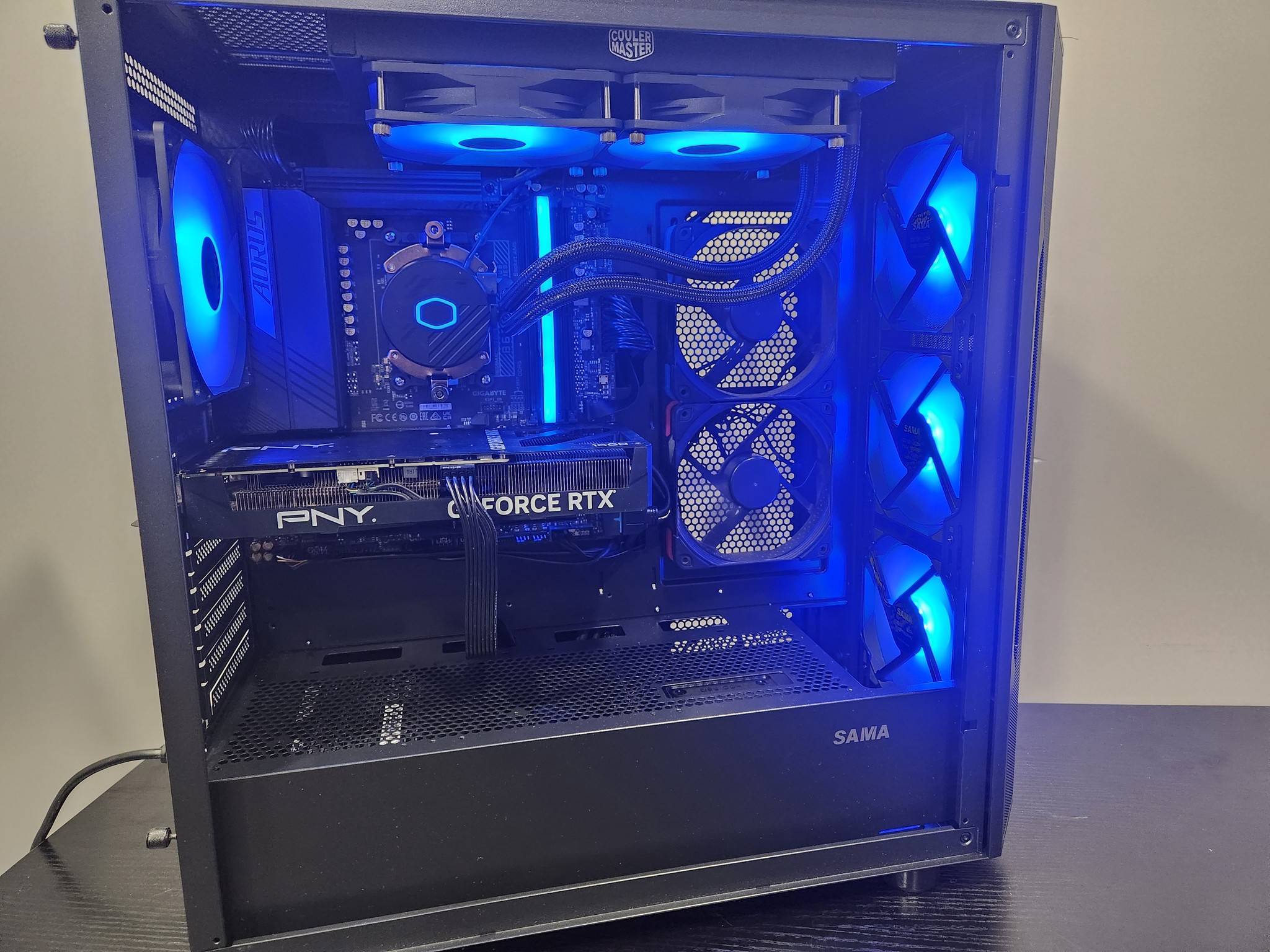 THE BLUE THUNDER 3 RTX 4060 TI 16 gb high end gaming and streaming pc!