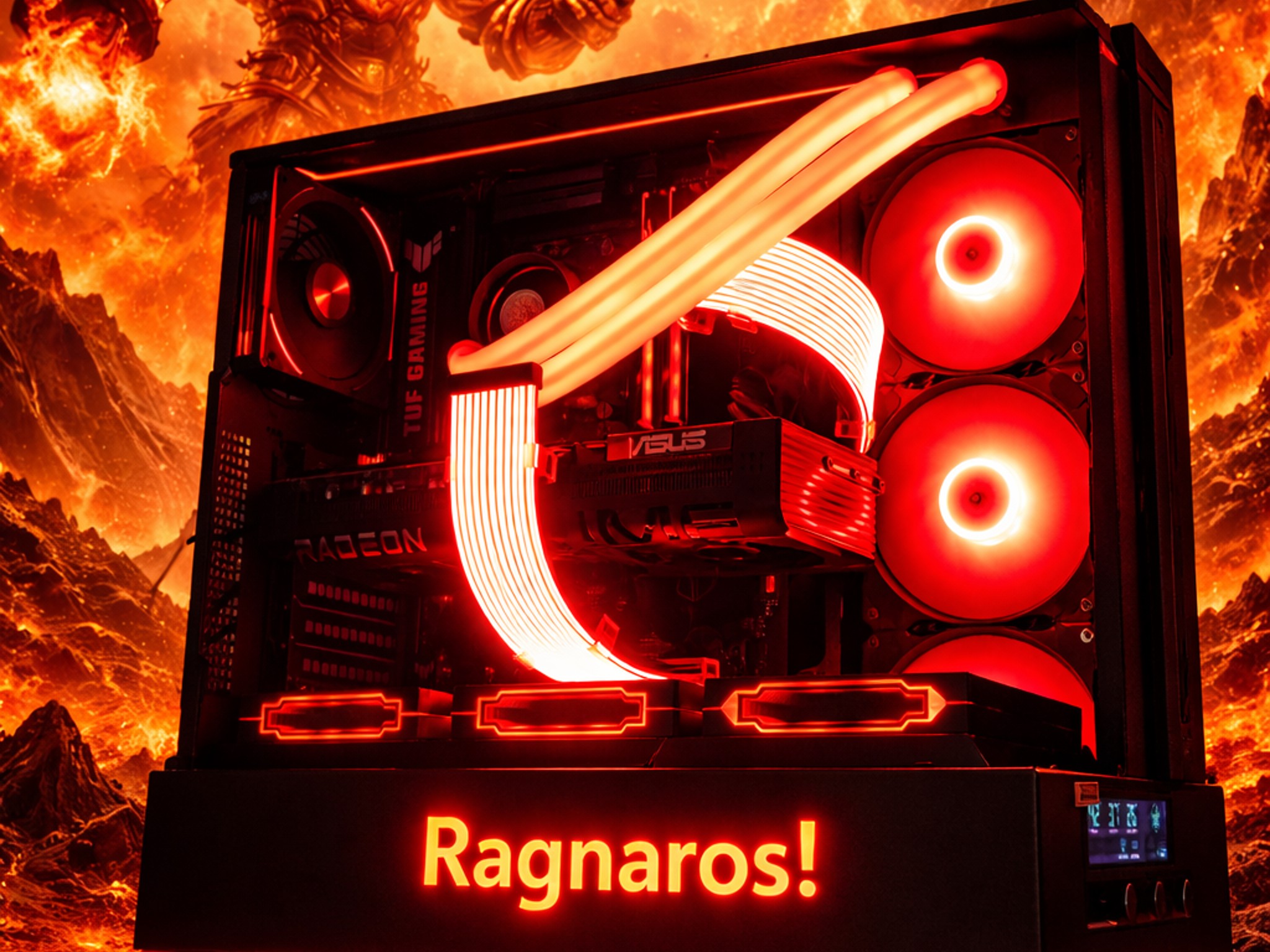 Ragnaros!🔥 7500X3D | 9070XT | 32GB DDR5 | 2TB Gen4 NVMe | Temp Display