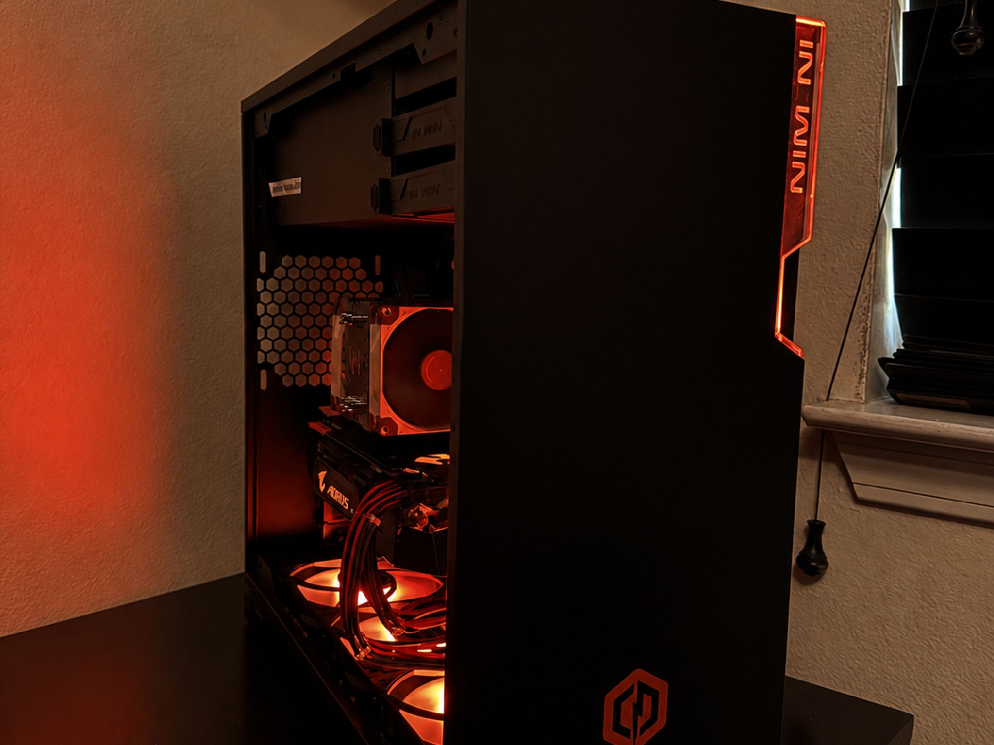 Black/Orange Gaming Pc