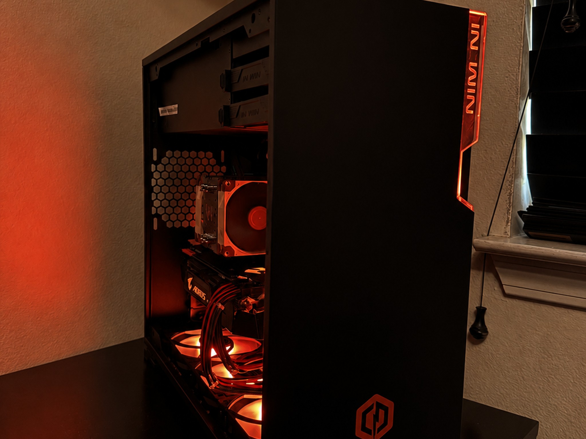 Black/Orange Gaming Pc