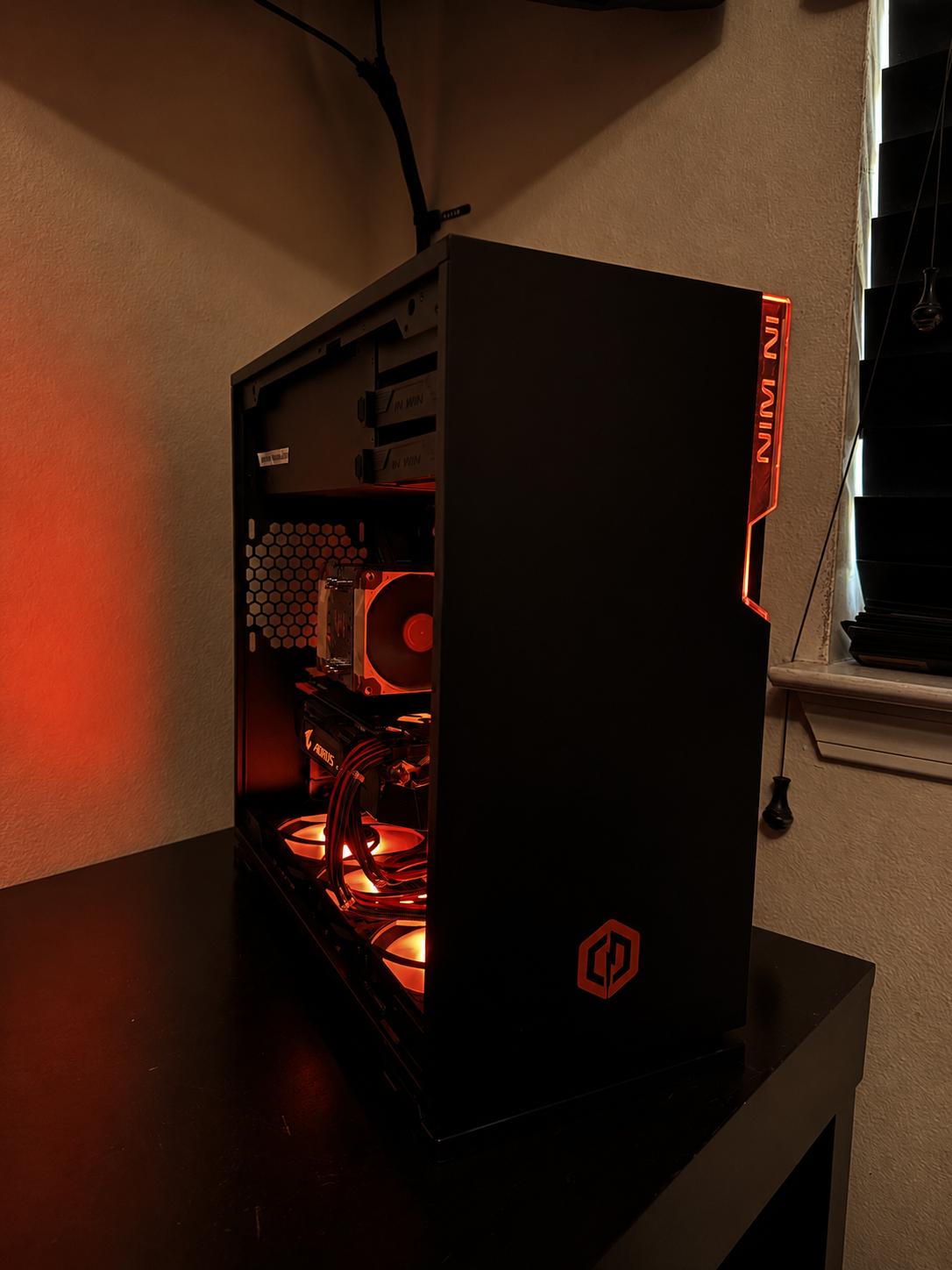Black/Orange Gaming Pc