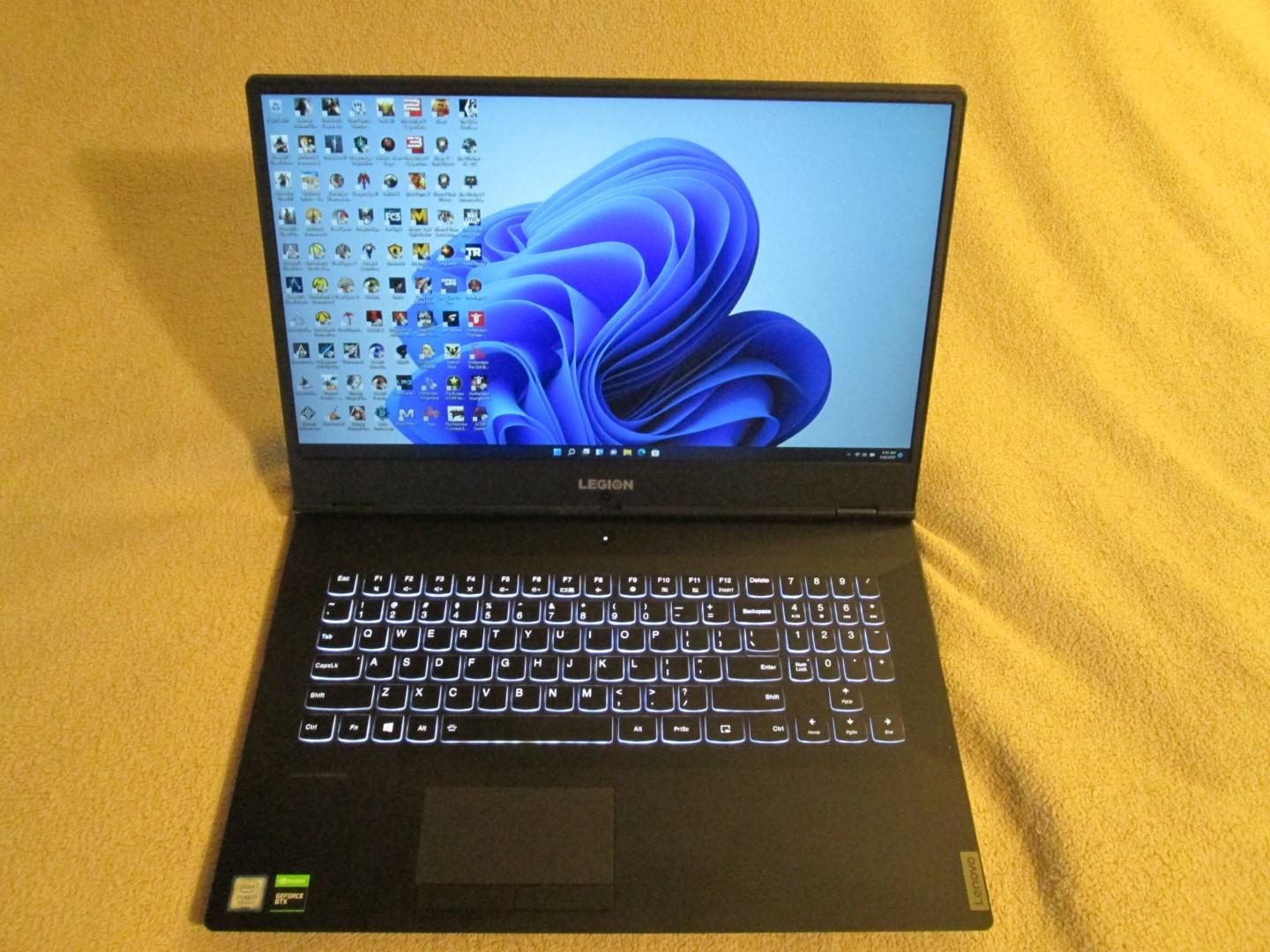 Lenovo Legion Y540-17lrh Windows 11 GTX 1660TI +Games