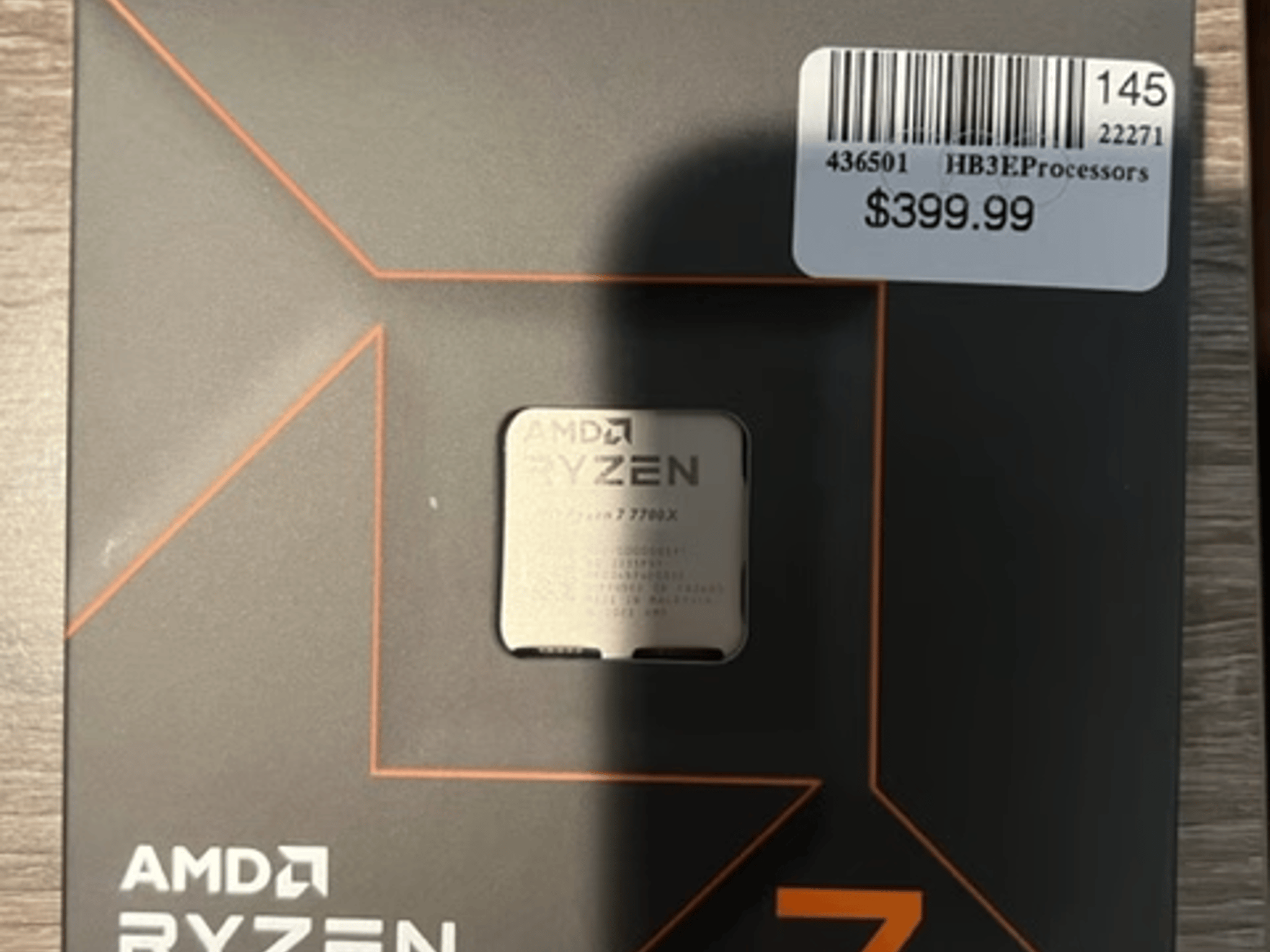 AMD Ryzen 7 7700X Raphael AM5 4.5GHz 8-Core Boxed Processor - Heatsink Not Included
