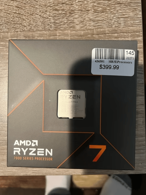AMD Ryzen 7 7700X Raphael AM5 4.5GHz 8-Core Boxed Processor - Heatsink Not Included