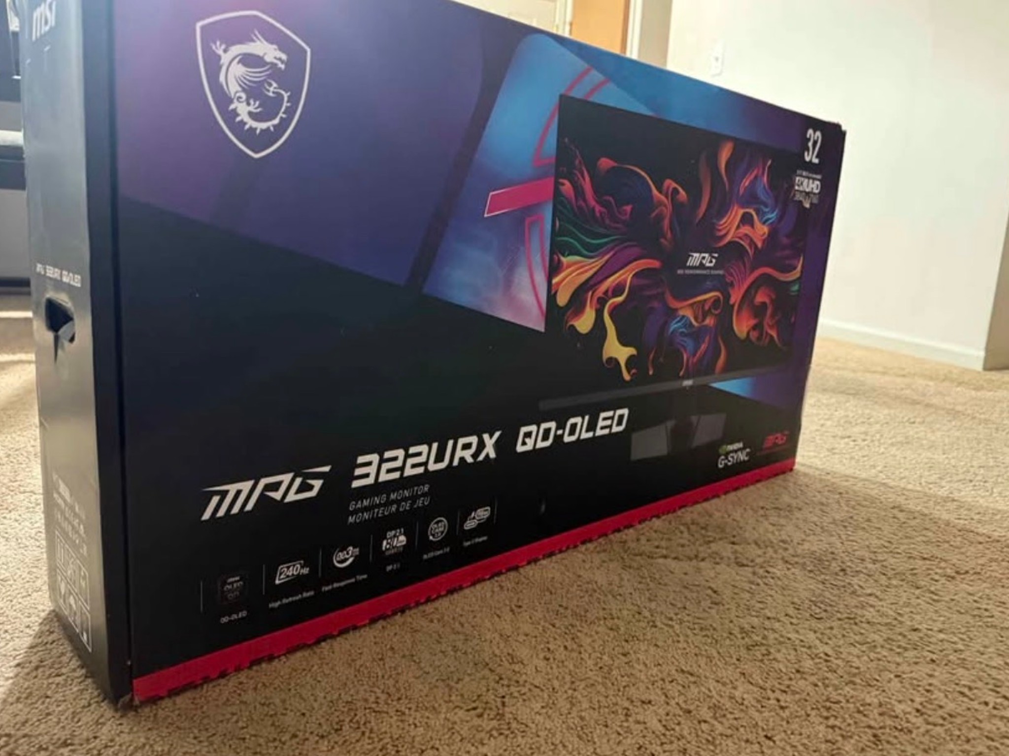 MSI MPG 322URX QD-OLED Gaming Monitor