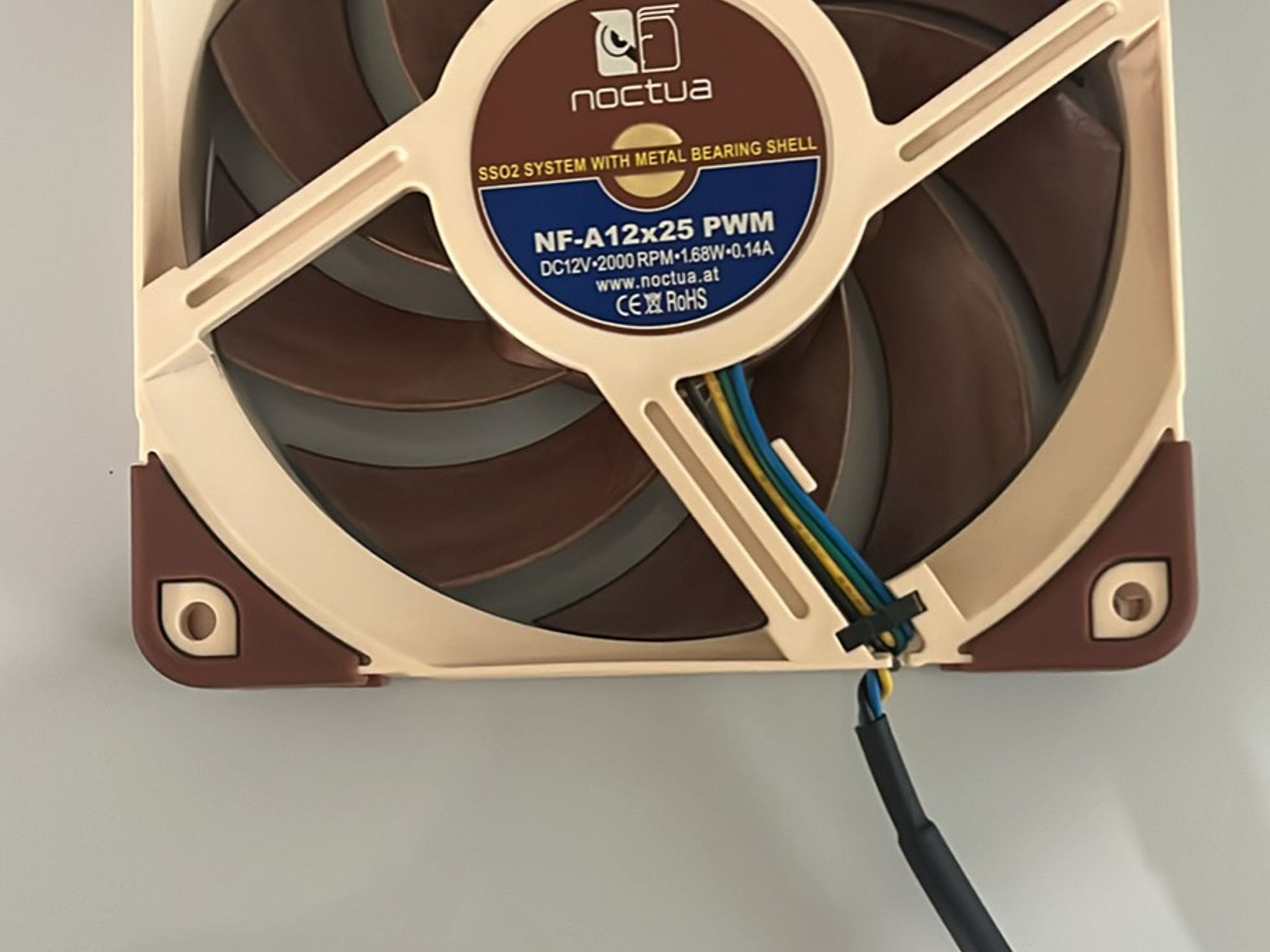 Noctua NF-A12x25 PWM, Premium Quiet Fan, 4-Pin (120mm, Brown)X5 fans