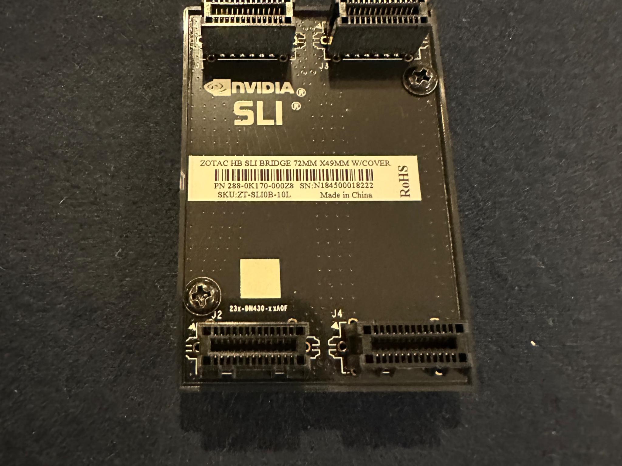 Asus ROG STRIX 1070ti 8gb (x2) SLI with Zotac Bridge