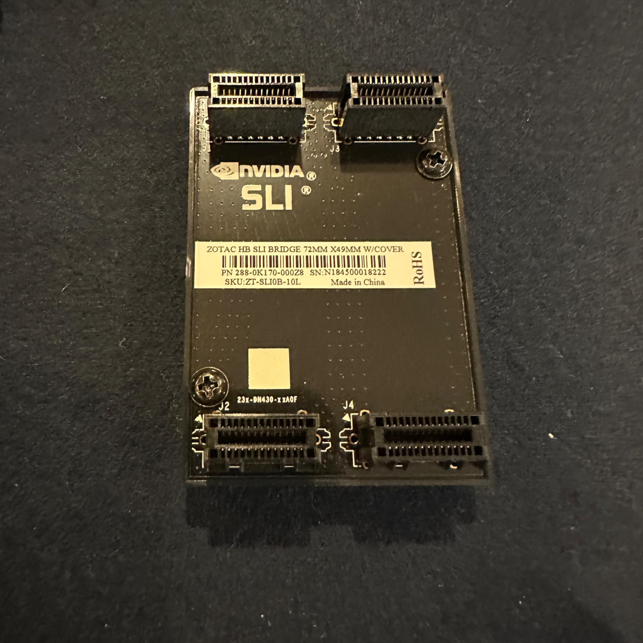 Asus ROG STRIX 1070ti 8gb (x2) SLI with Zotac Bridge