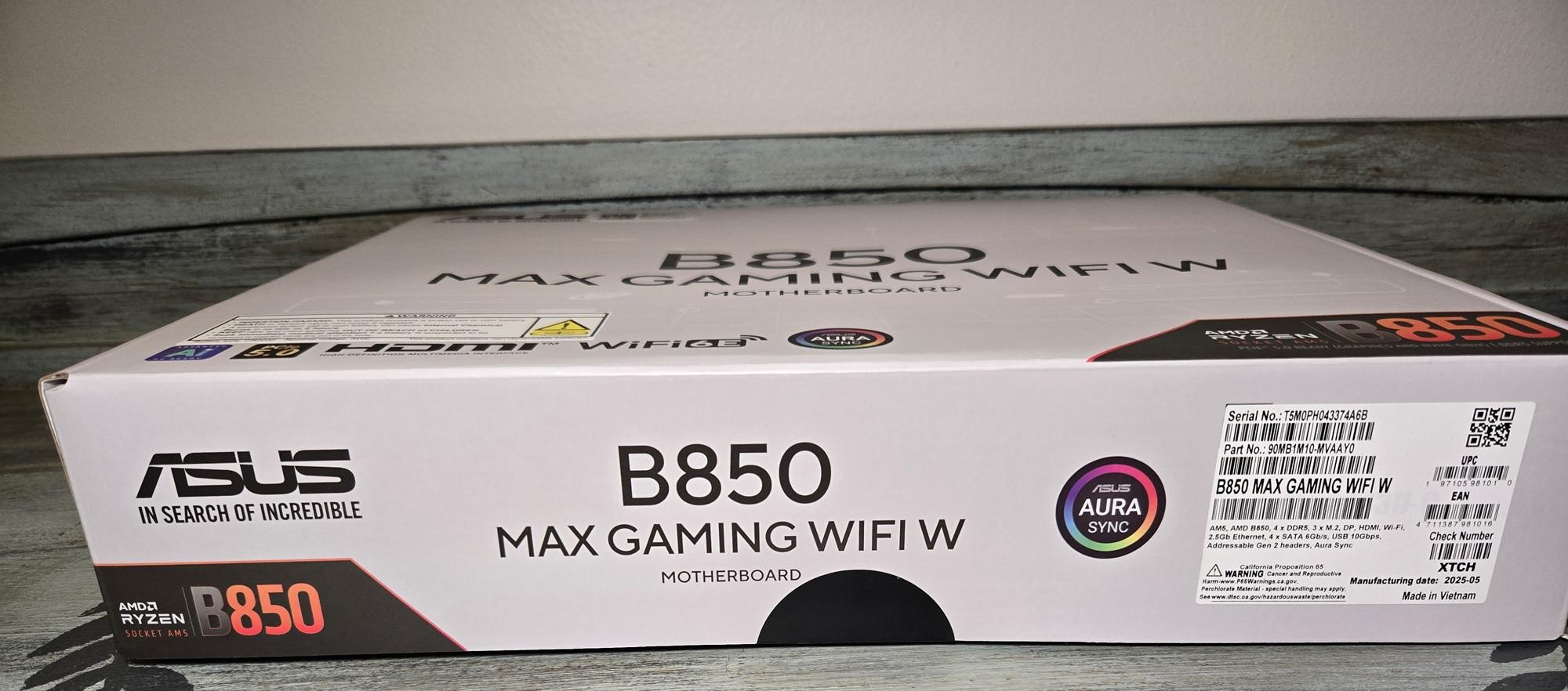 *New In Box* Asus B850 MAX Wifi W