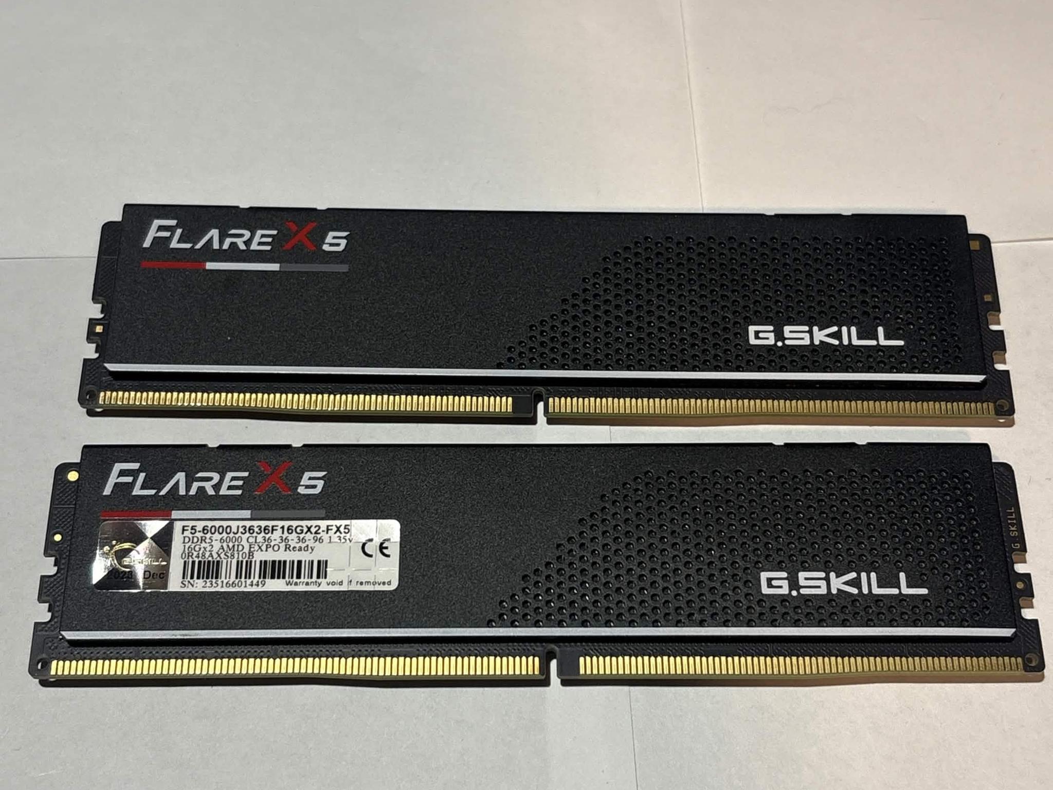 G.Skill Flare X5 32GB (2x16GB) DDR5 6000MHz CL36 EXPO