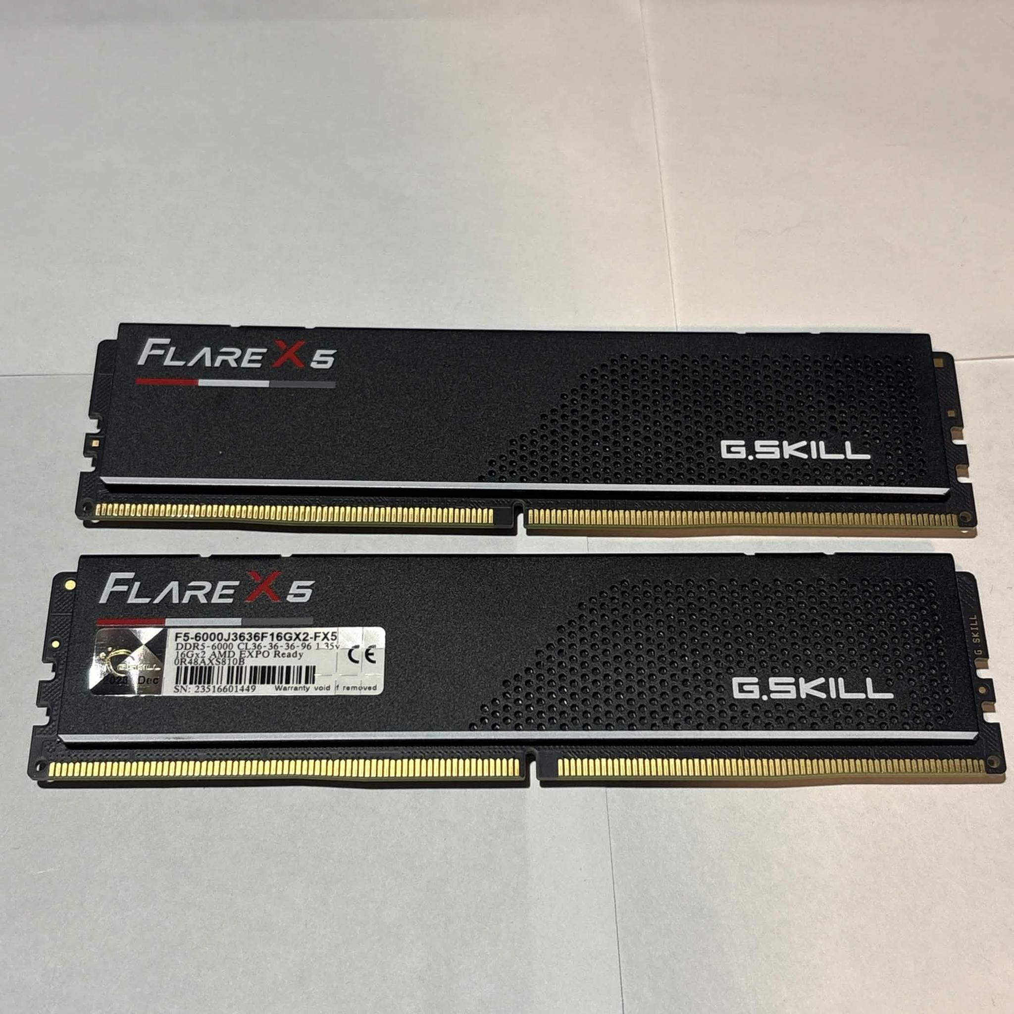 G.Skill Flare X5 32GB (2x16GB) DDR5 6000MHz CL36 EXPO