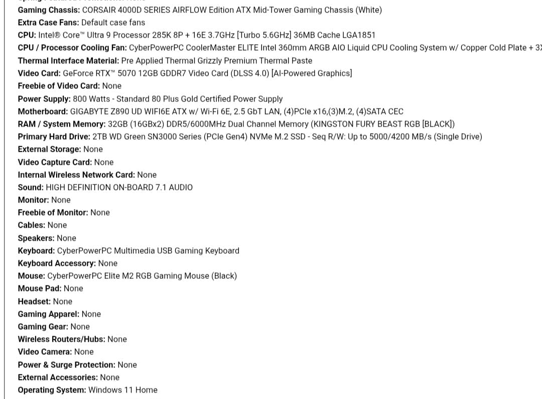 Custom Gaming PC Build