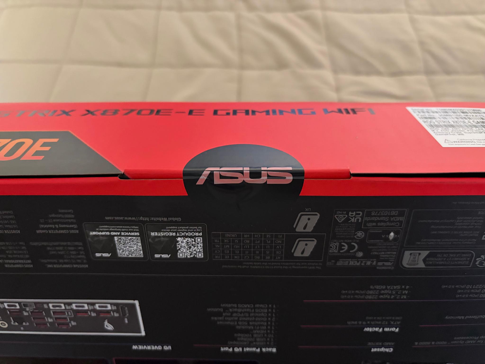 ASUS ROG STRIX X870E-E Gaming Wi-Fi 7 DDR5 AM5 AMD ATX Motherboard