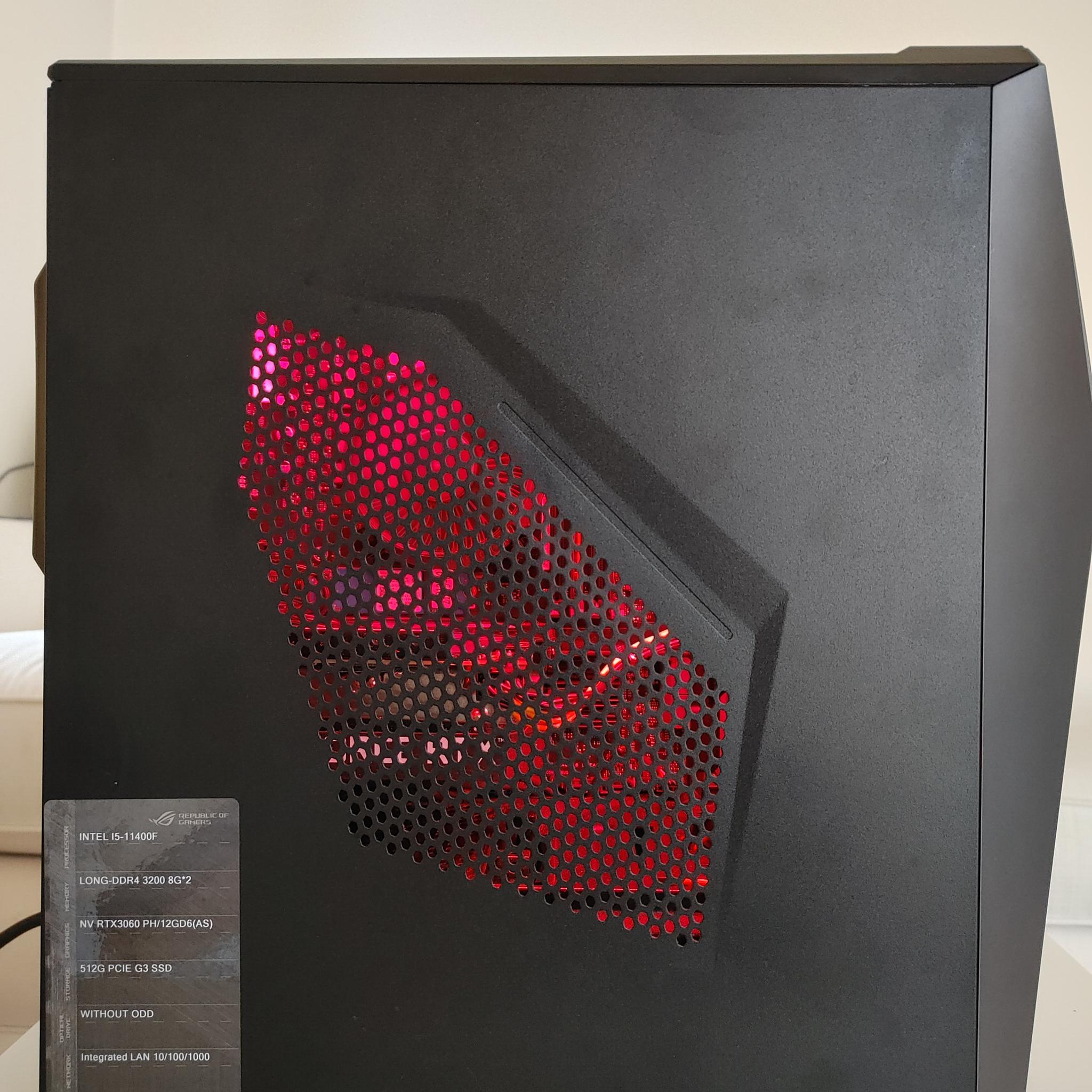 ASUS Gaming PC i5-11400F RTX 3060 16GB RAM 512GB SSD WIFI