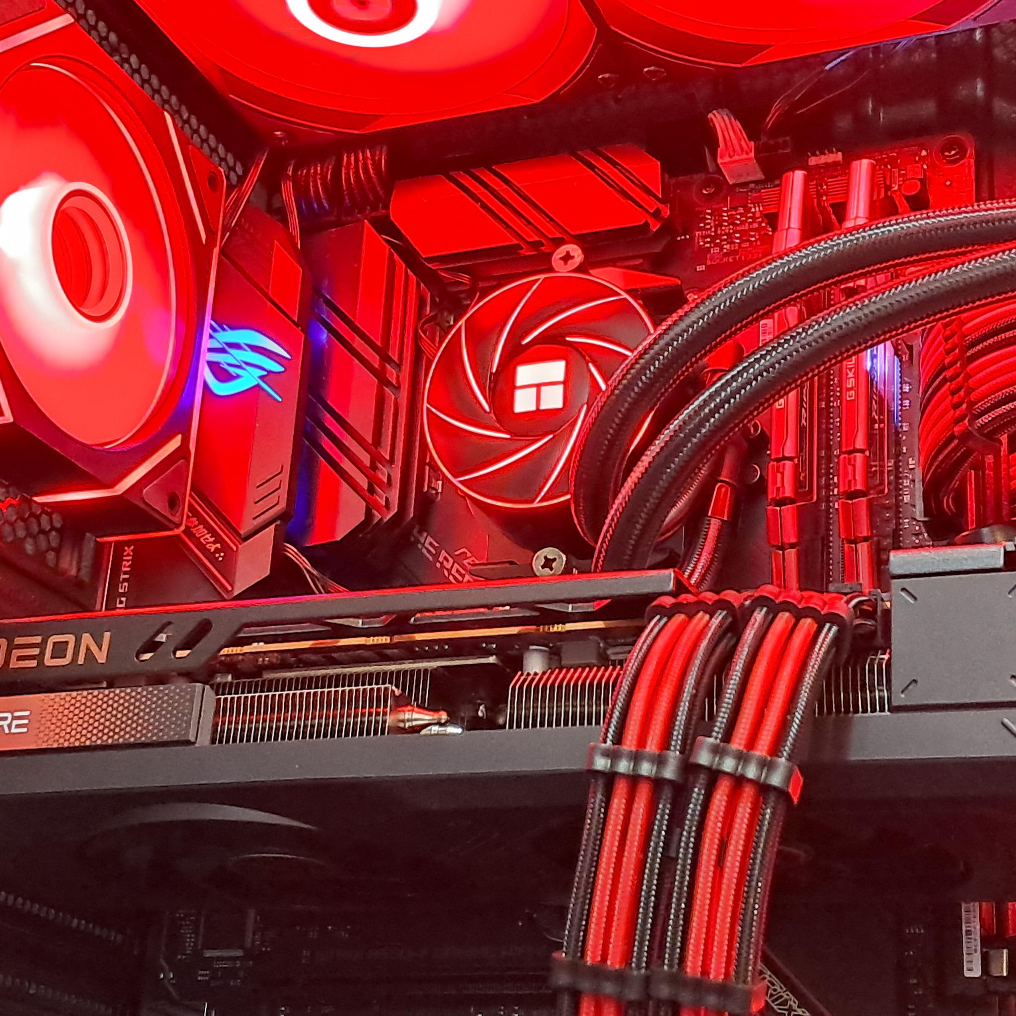 🔴Red Rage ROG🔴Ryzen 7 5800XT | RX 7700 XT | 16GB DDR4 | 1TB SSD | WiFi!