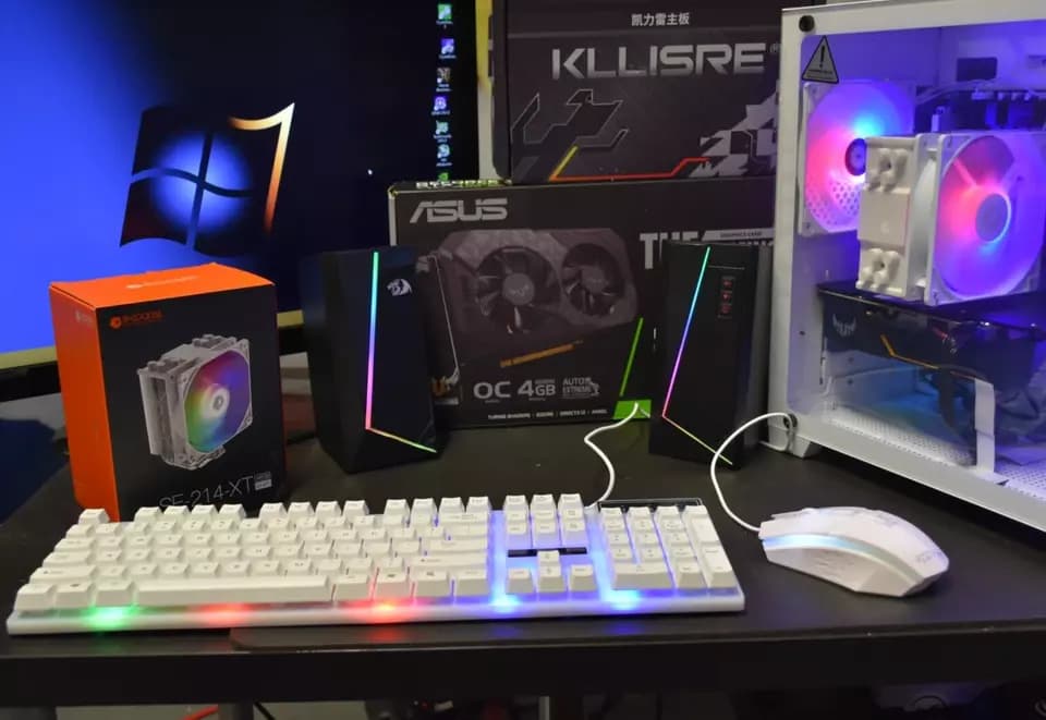 GAMING PC INTEL XEON 16 GB RAM GTX 1650 OC 4GB 1TR NVME SPEAKERS +KEYBOARD MOUSE