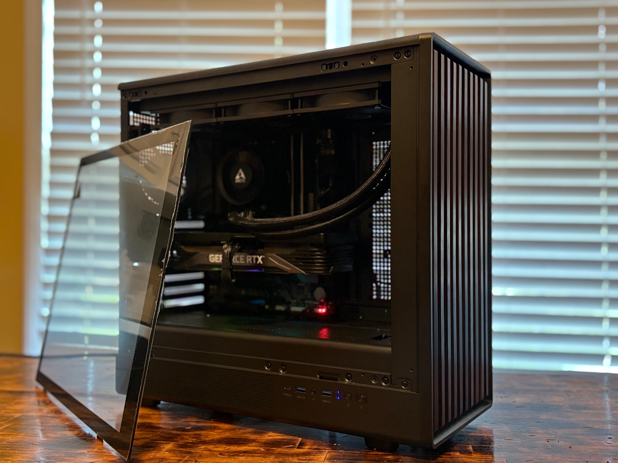 Copy of 🖤🪵 Blackout Wood Themed Gaming PC 🪵🖤