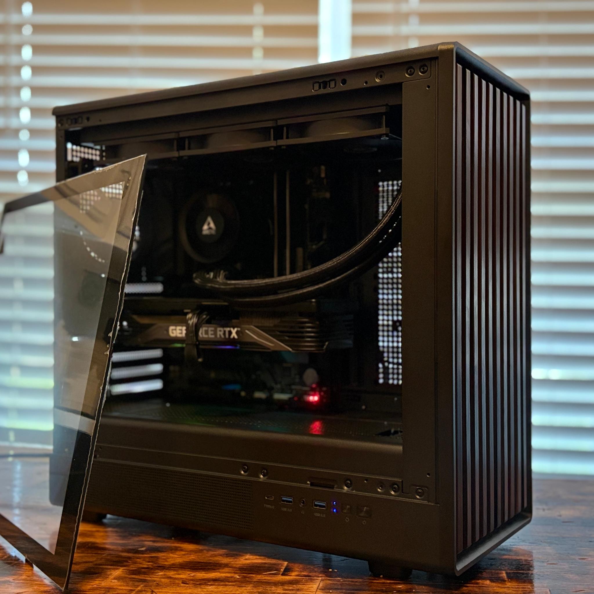 Copy of 🖤🪵 Blackout Wood Themed Gaming PC 🪵🖤