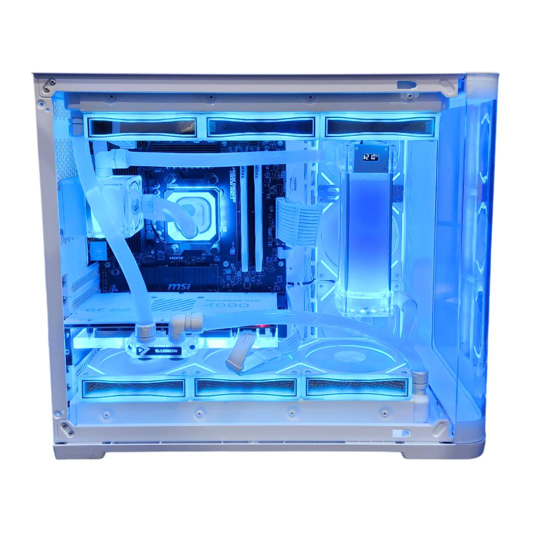 🧊Permafrost❄️: RTX 4090 | Ryzen 9 7900x | 32GB RAM | 2TB SSD | Custom Watercooled | White Gaming PC