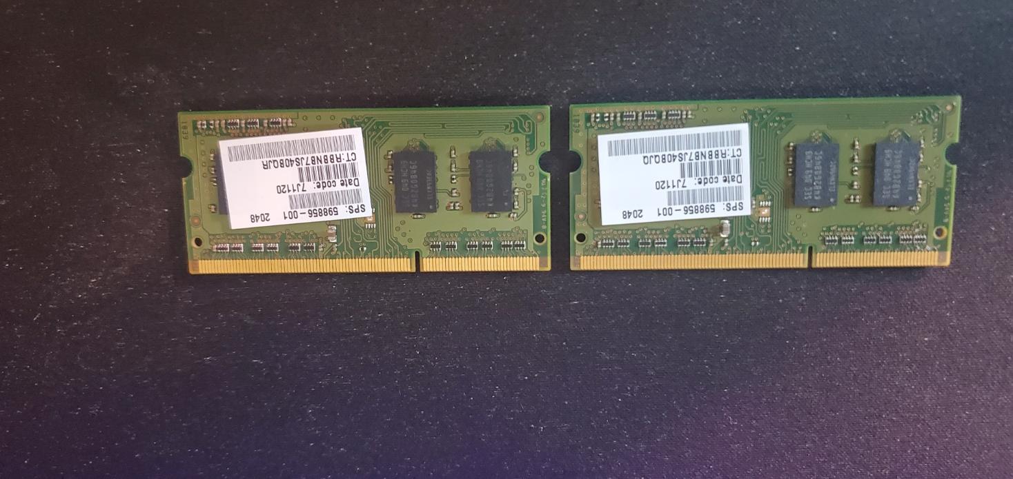 SAMSUNG LAPTOP RAM Memory 4GB (2GBX2) DDR3 PC3 10600S M471B5773CHS-CH9