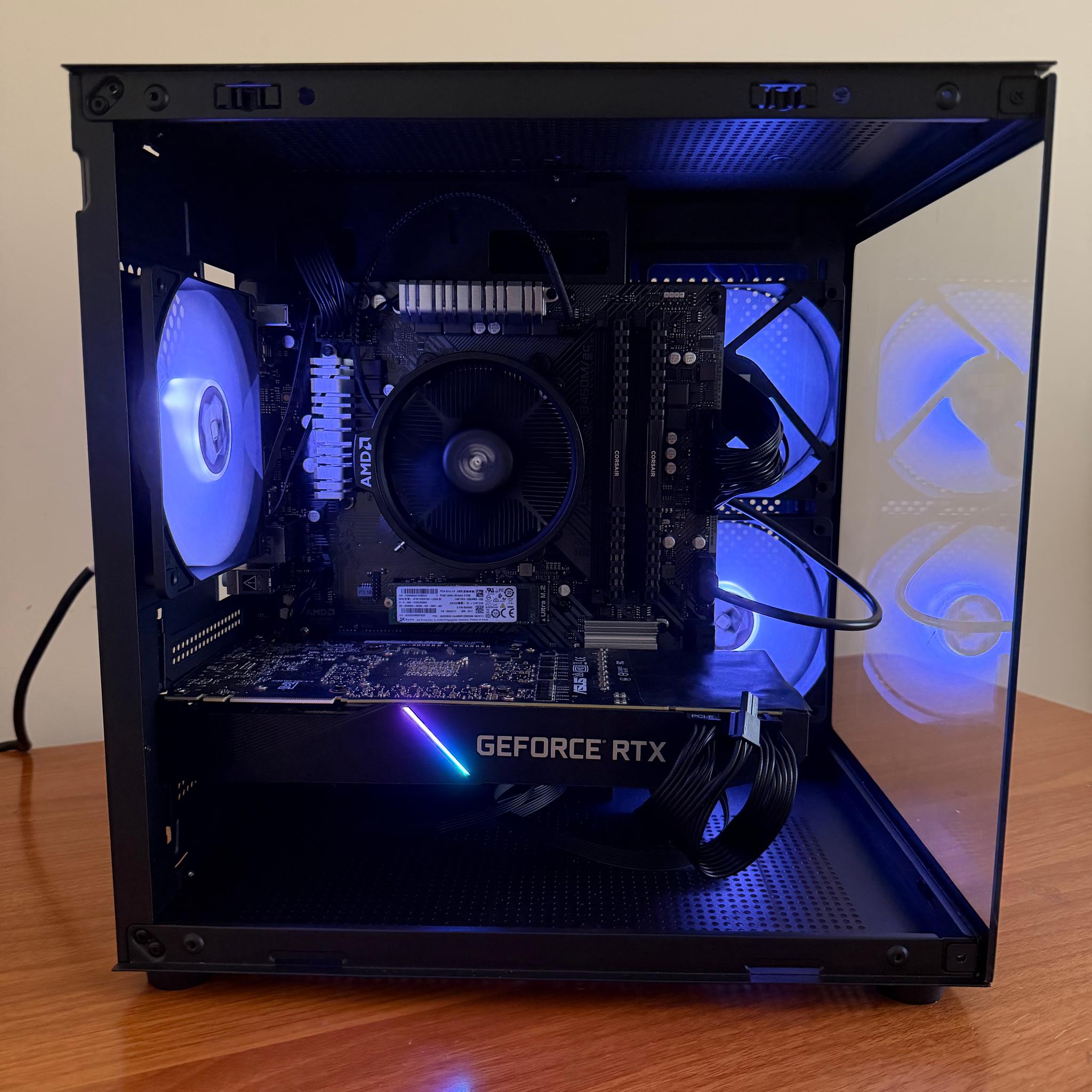 Black Gaming PC RTX 2070 Super | Ryzen 5 | RGB | Ready to Play