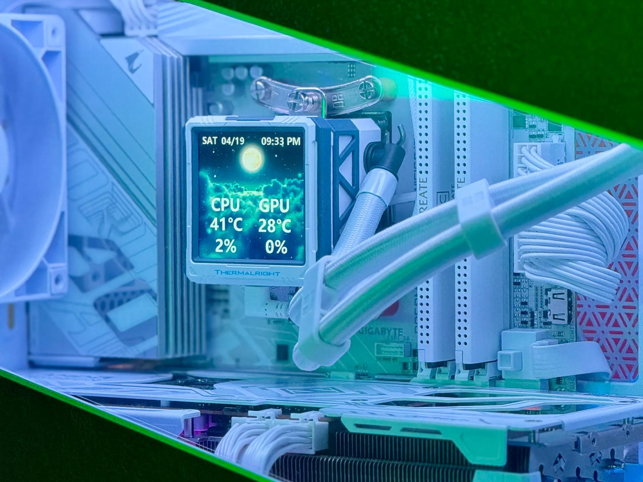 The Dream Machine ☁️🌜✨ Gaming PC  🚀 Radeon 9070 OC, Ryzen 9800X3D, 32GB RAM, 4TB SSD, Aorus ICE Mobo