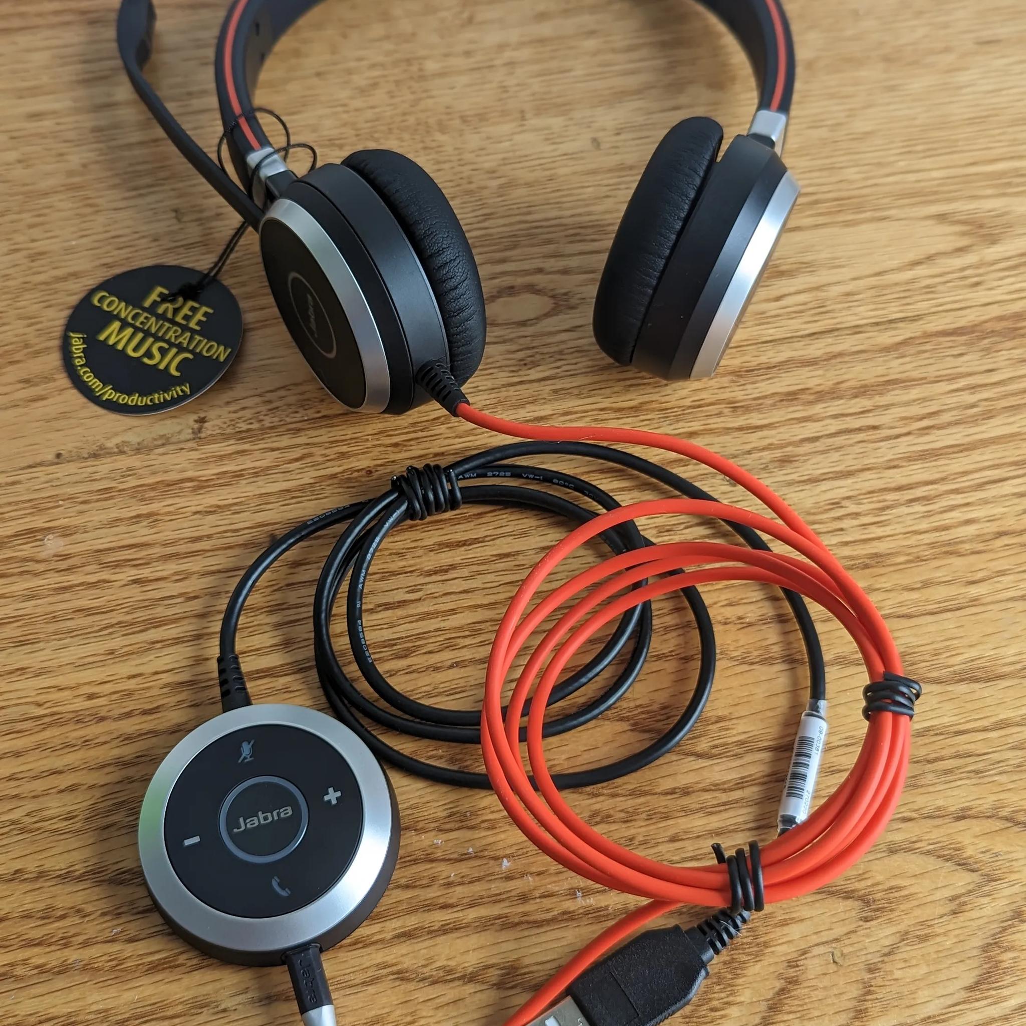 Jabra Evolve 40 , USB-A  Professional Wired Headset, Stereo. 