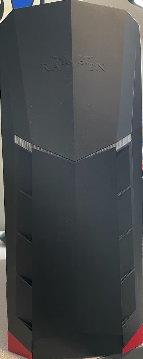 USED - SilverStone ATX Tower Case with 90-Degree Motherboard Rotation Black & Red CS-RVX01BR