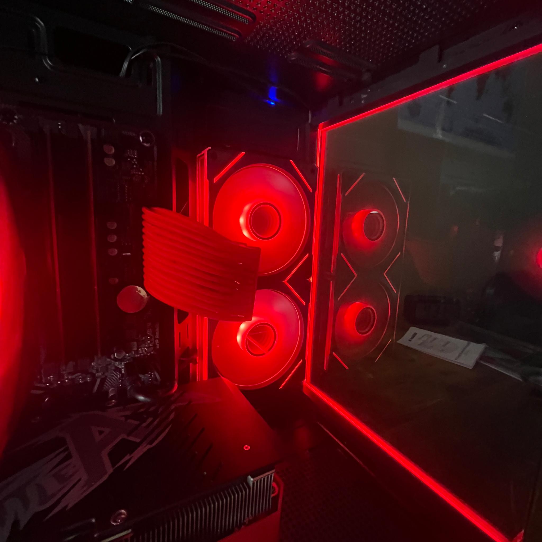 🖤❤️Crimson Forest Gaming PC❤️🖤RTX 3060TI🖤❤️Ryzen 5 5500❤️🖤32GB DDR4🖤❤️1TB NVME SSD❤️🖤
