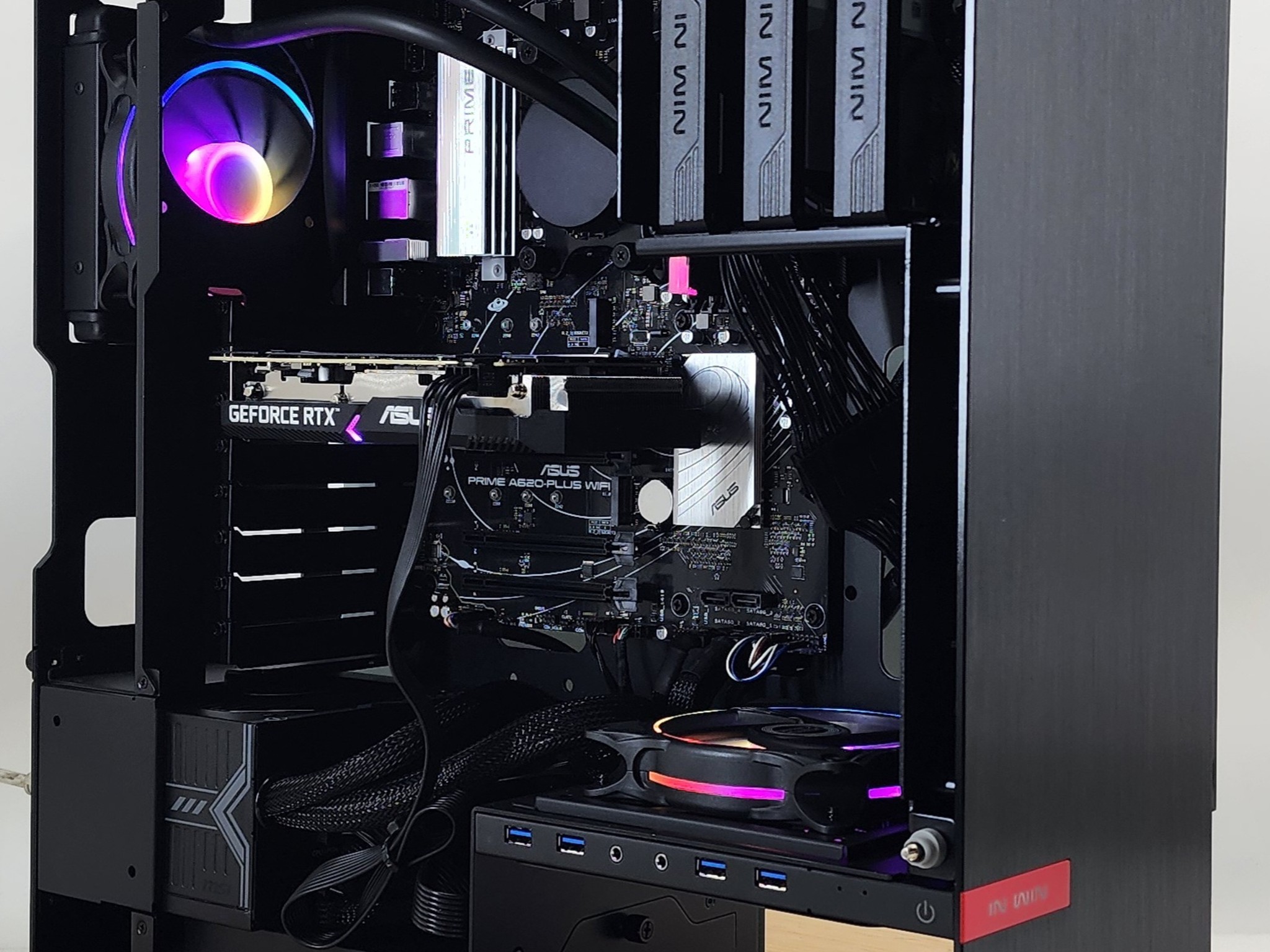 Gaming PC Ryzen 5 8500G 16GB RAM 240GB SSD+2TB HDD RTX 3060 Ti 8G Win11 Computer