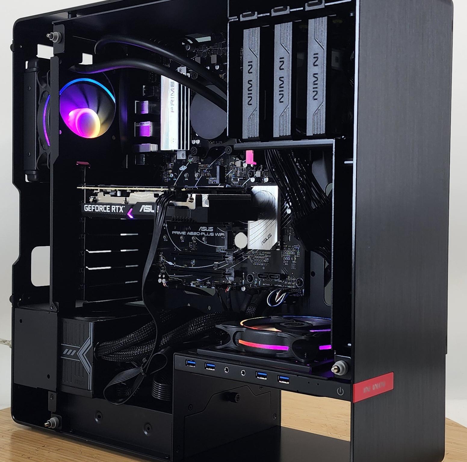 Gaming PC Ryzen 5 8500G 16GB RAM 240GB SSD+2TB HDD RTX 3060 Ti 8G Win11 Computer