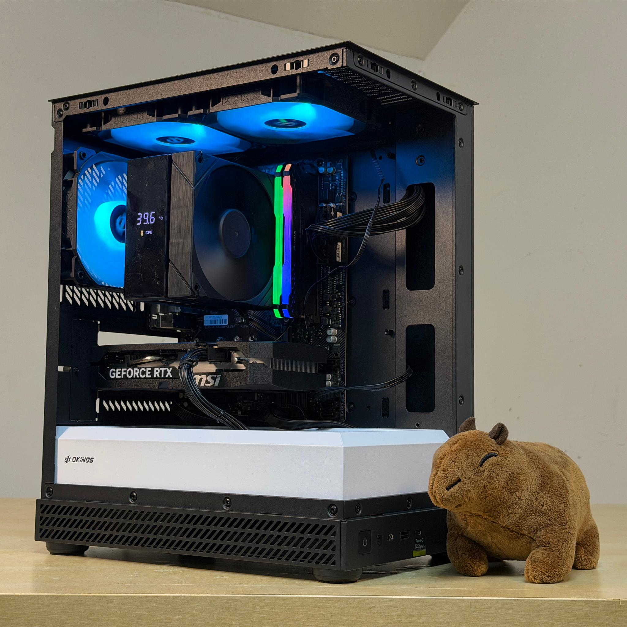 🐼 1080p Gaming PC 🐼 RTX 5050 ( = 4060) | Ryzen 5 5500 | 16gb RGB RAM | 1TB SSD - WiFi, BT