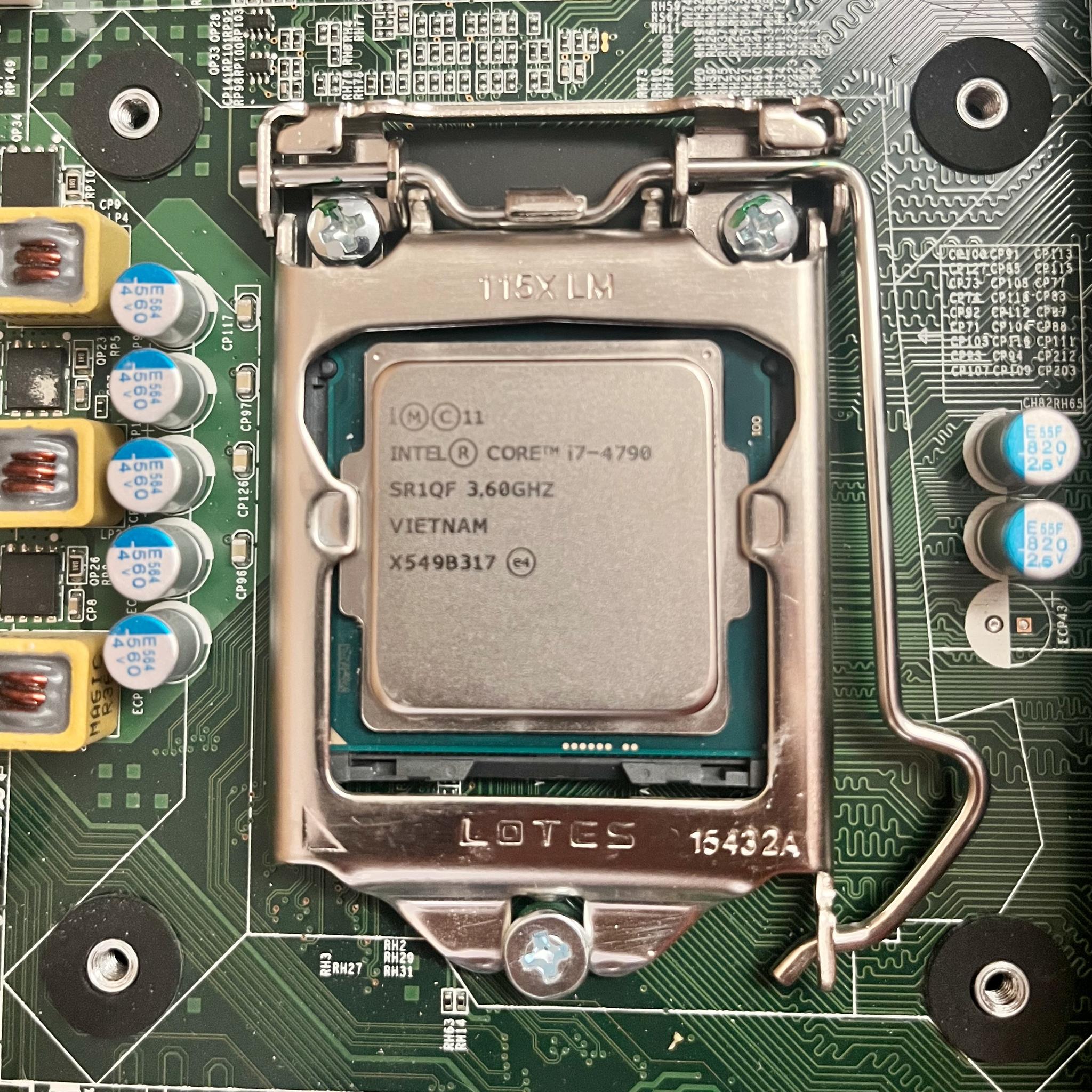 Intel i7-4790 (3.60GHz base, 4.00GHz max, LGA 1150) harvested from Optiplex 9020 MT for Sleeper