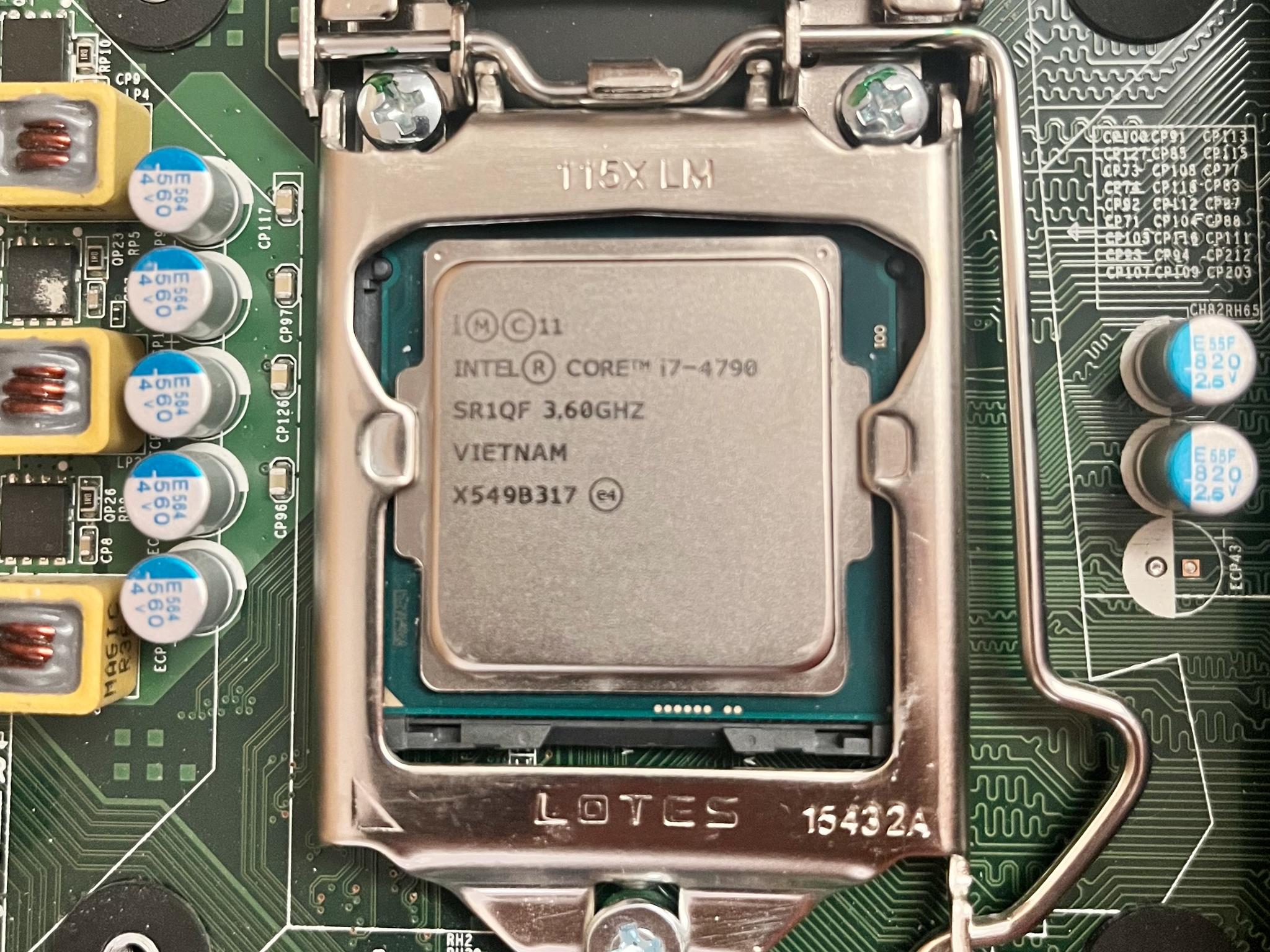 Intel i7-4790 (3.60GHz base, 4.00GHz max, LGA 1150) harvested from Optiplex 9020 MT for Sleeper